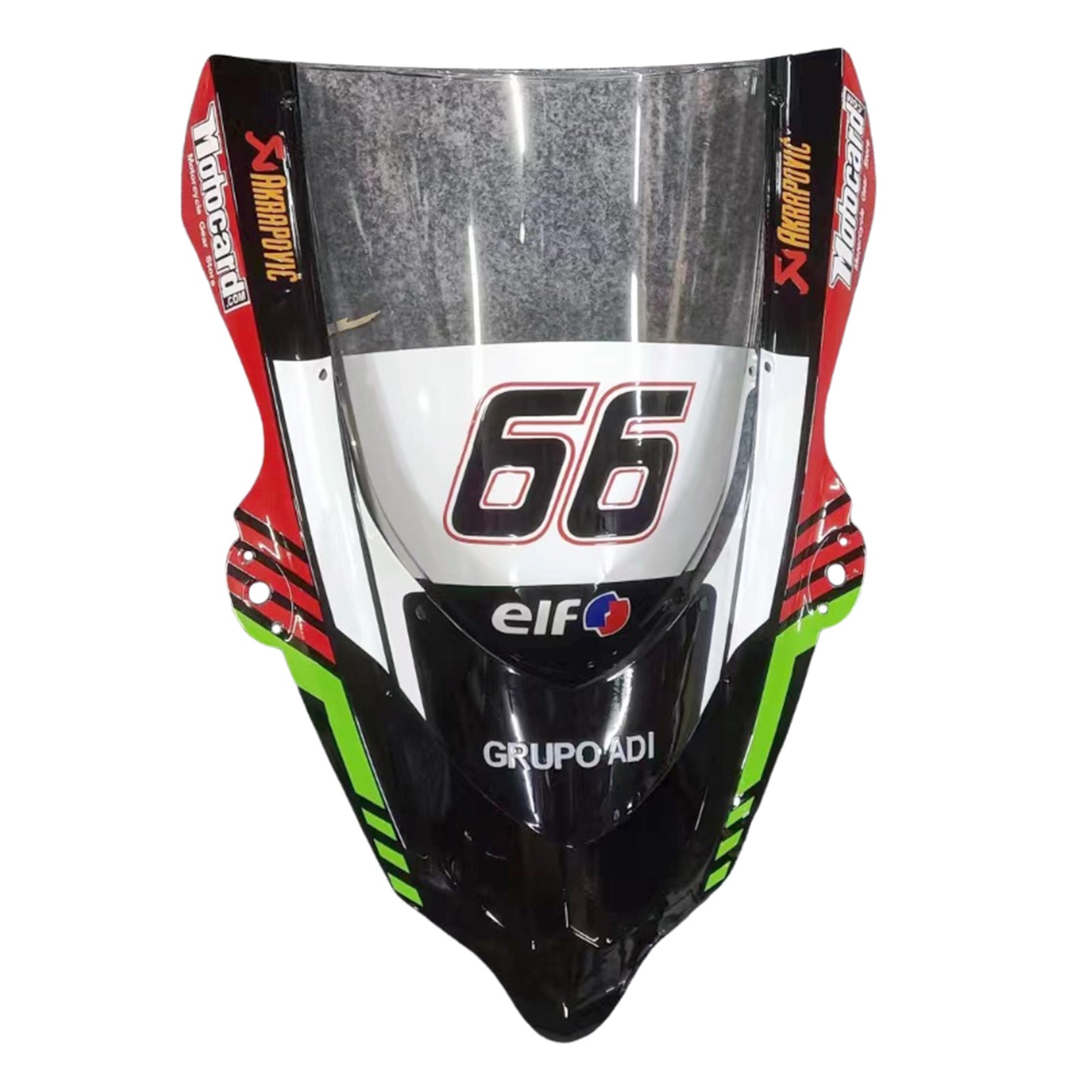 Amotopart Kawasaki 2004-2005 Kit de carénage vert noir blanc zx10r