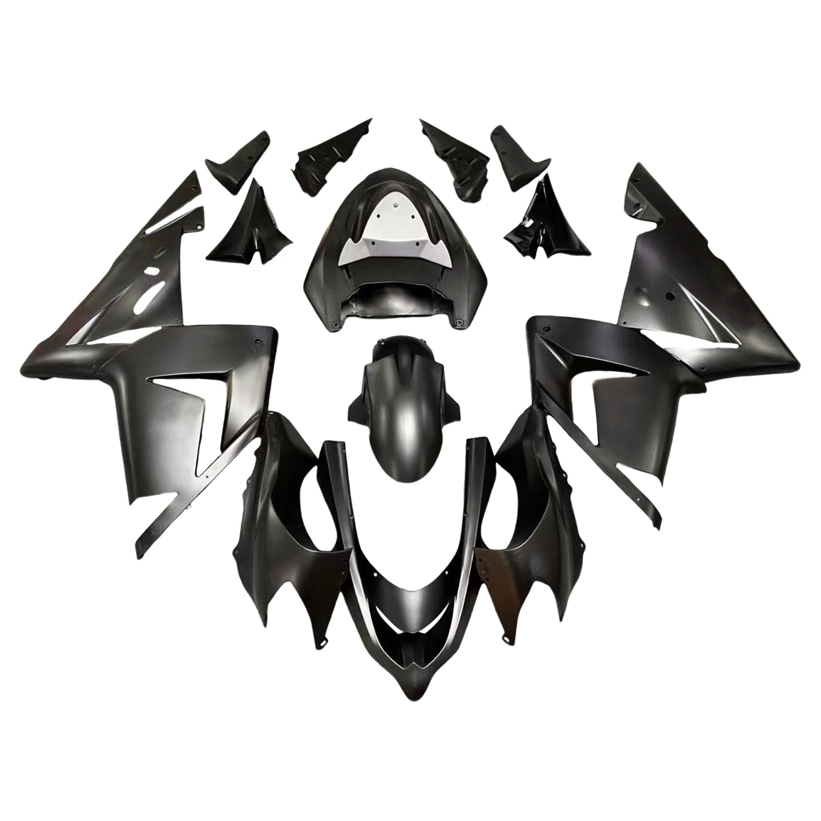 Amotopart Kawasaki 2004-2005 ZX10R Matte Black Fairing Kit