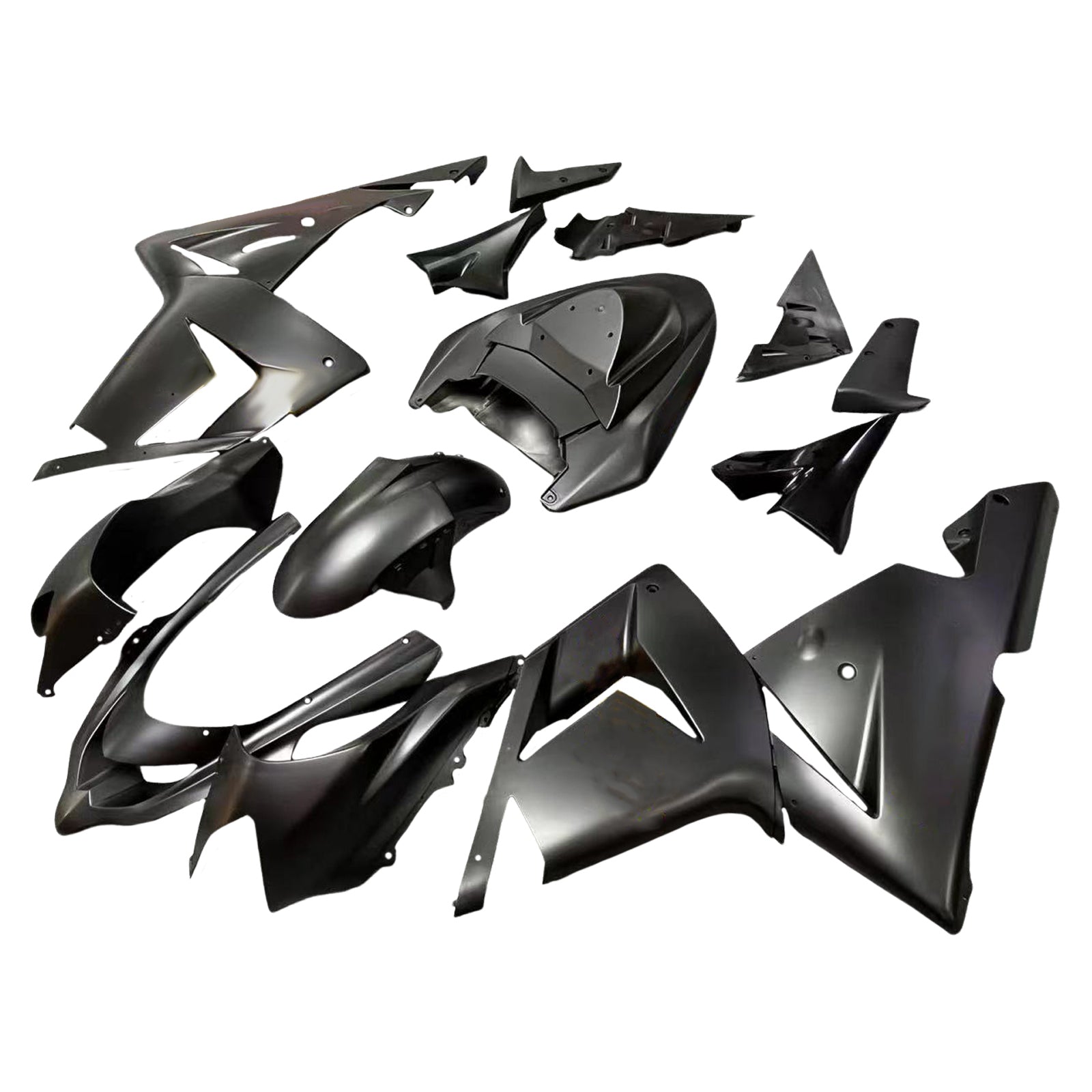 Amotopart Kawasaki 2004-2005 ZX10R Matte Black Fairing Kit