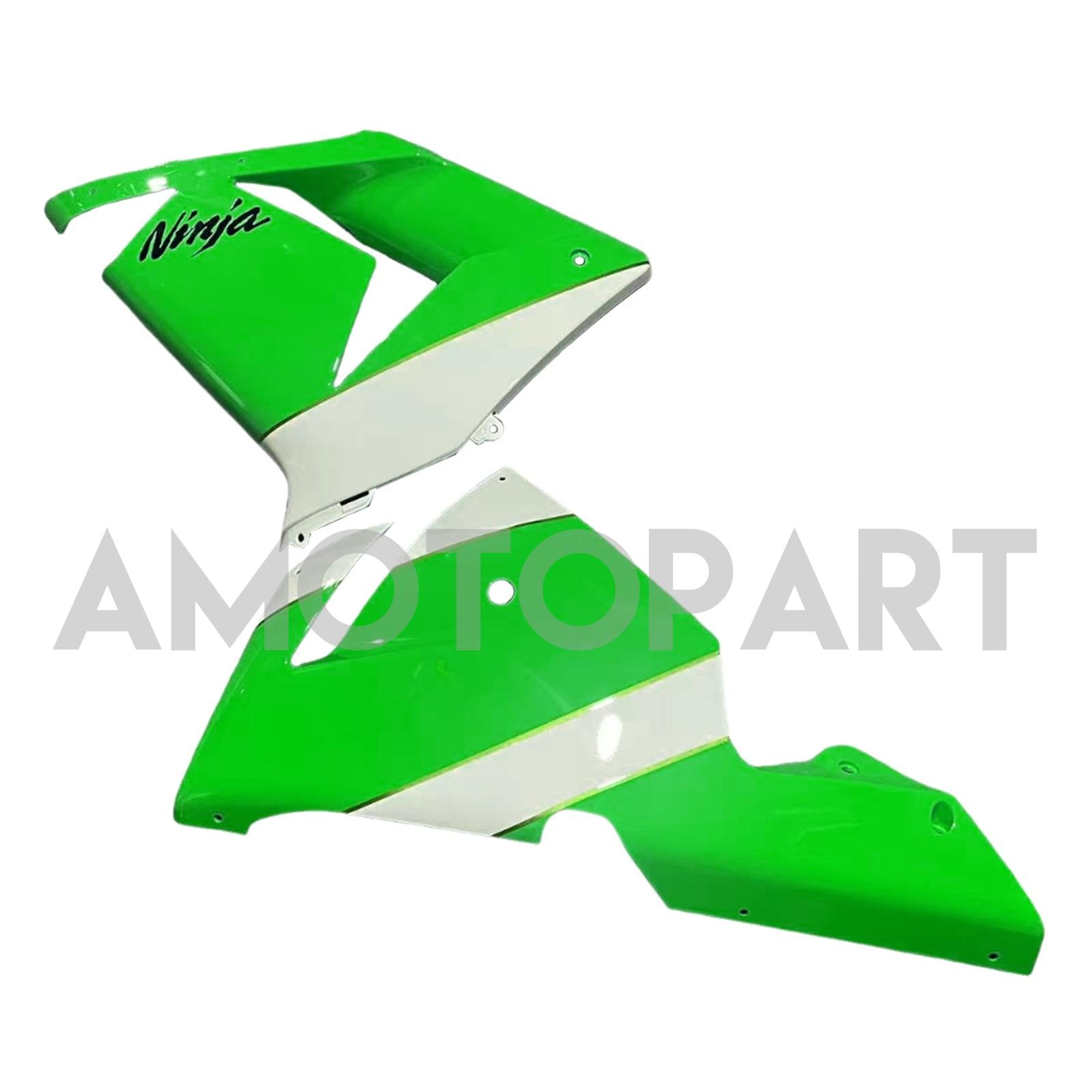 Kit carena Amotopart Kawasaki 2004-2005 ZX10R bianco verde