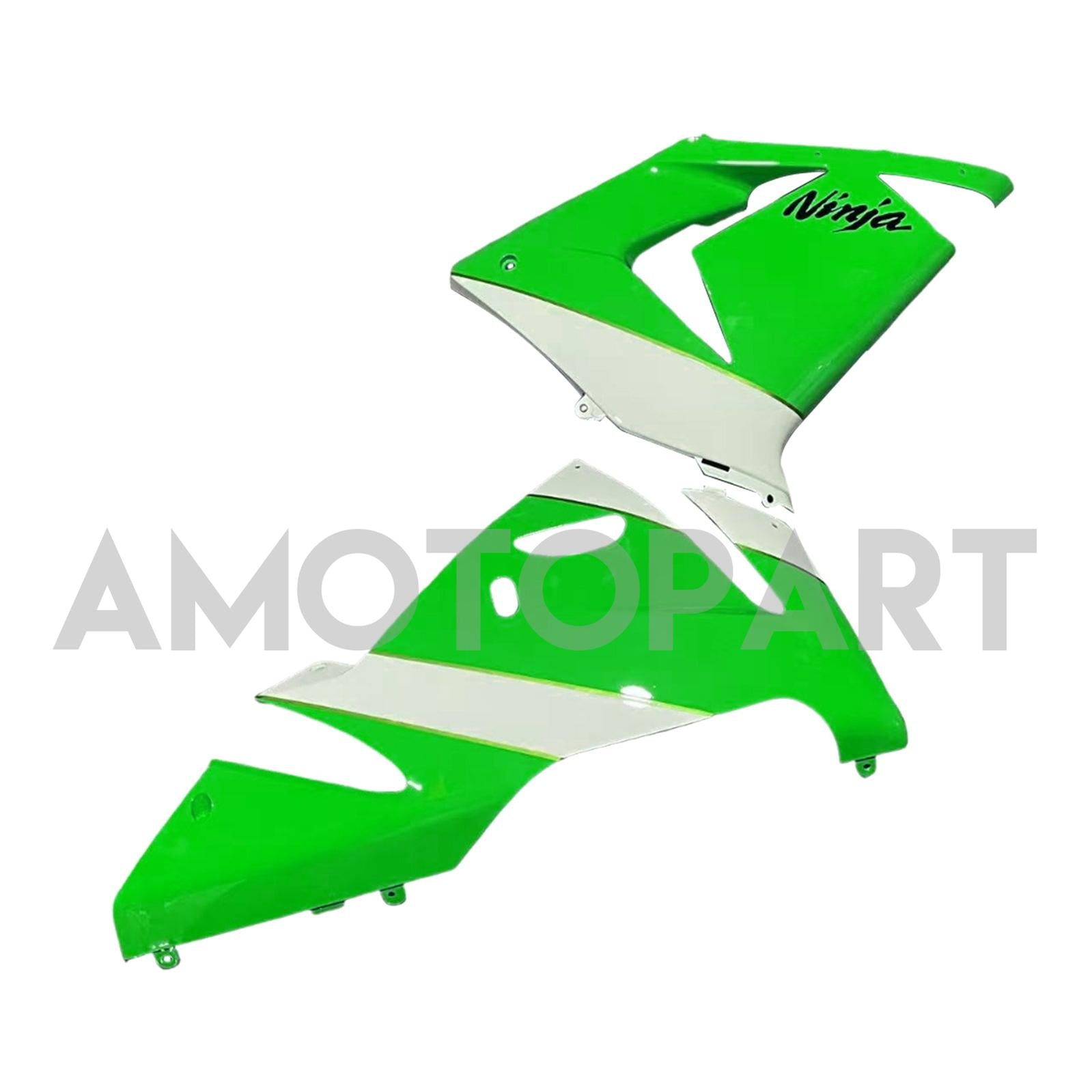 Kit carena Amotopart Kawasaki 2004-2005 ZX10R bianco verde