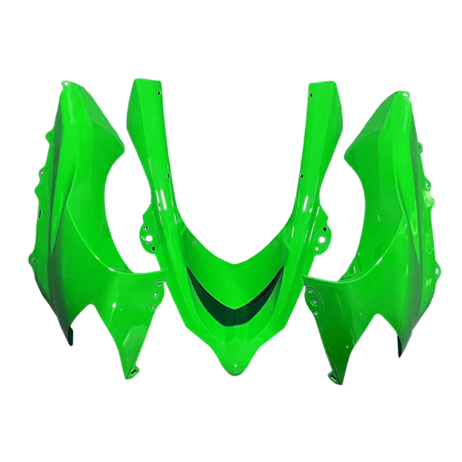 Amotopart Kawasaki 2004-2005 ZX10R White Green Fairing Kit