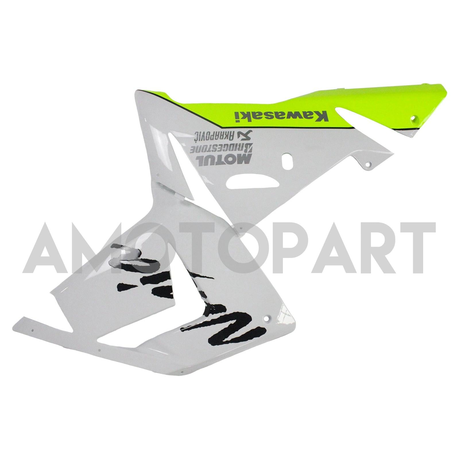 Amotopart Kawasaki 2004-2005 ZX10R White Yellow Fairing Kit