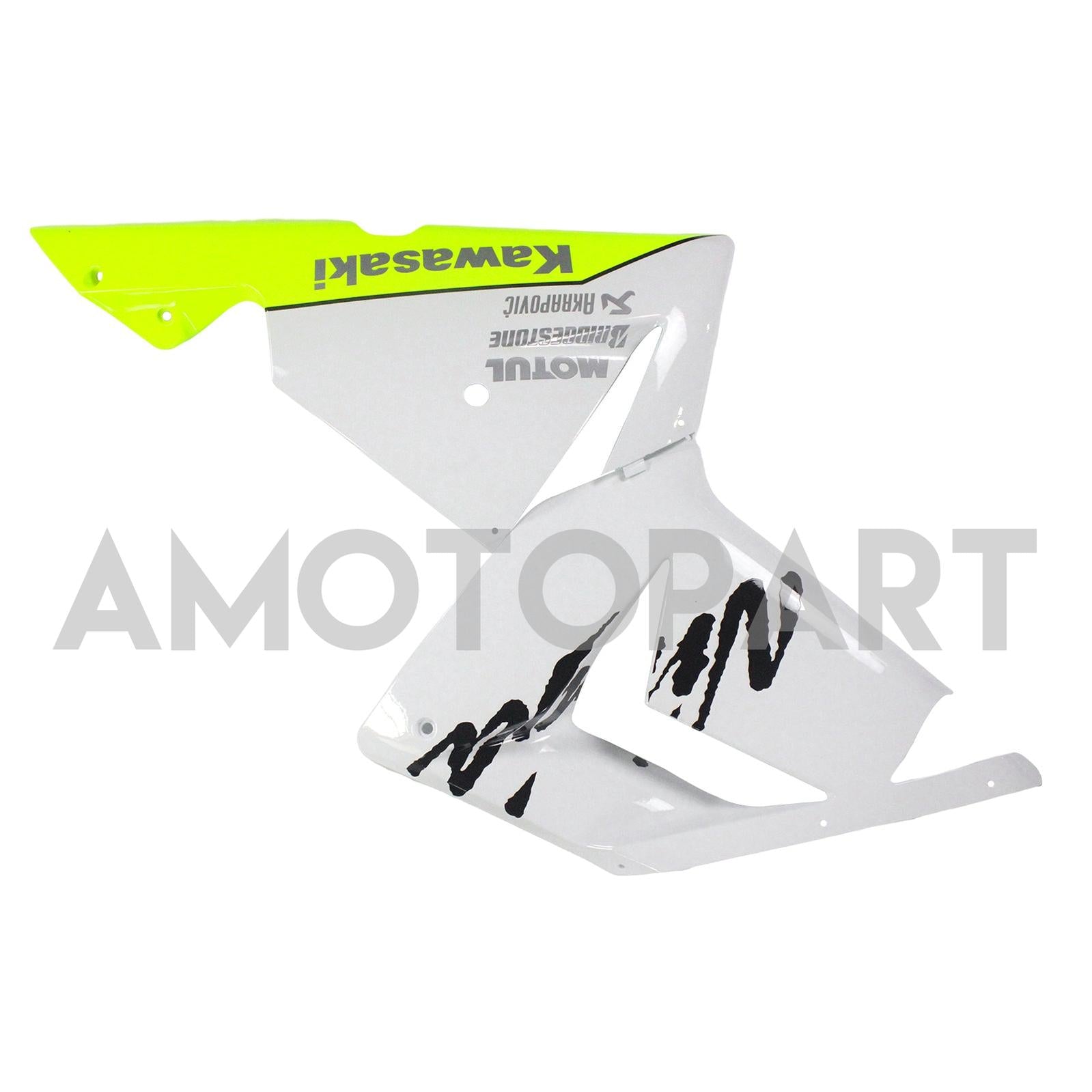 Amotopart Kawasaki 2004-2005 ZX10R White Yellow Fairing Kit