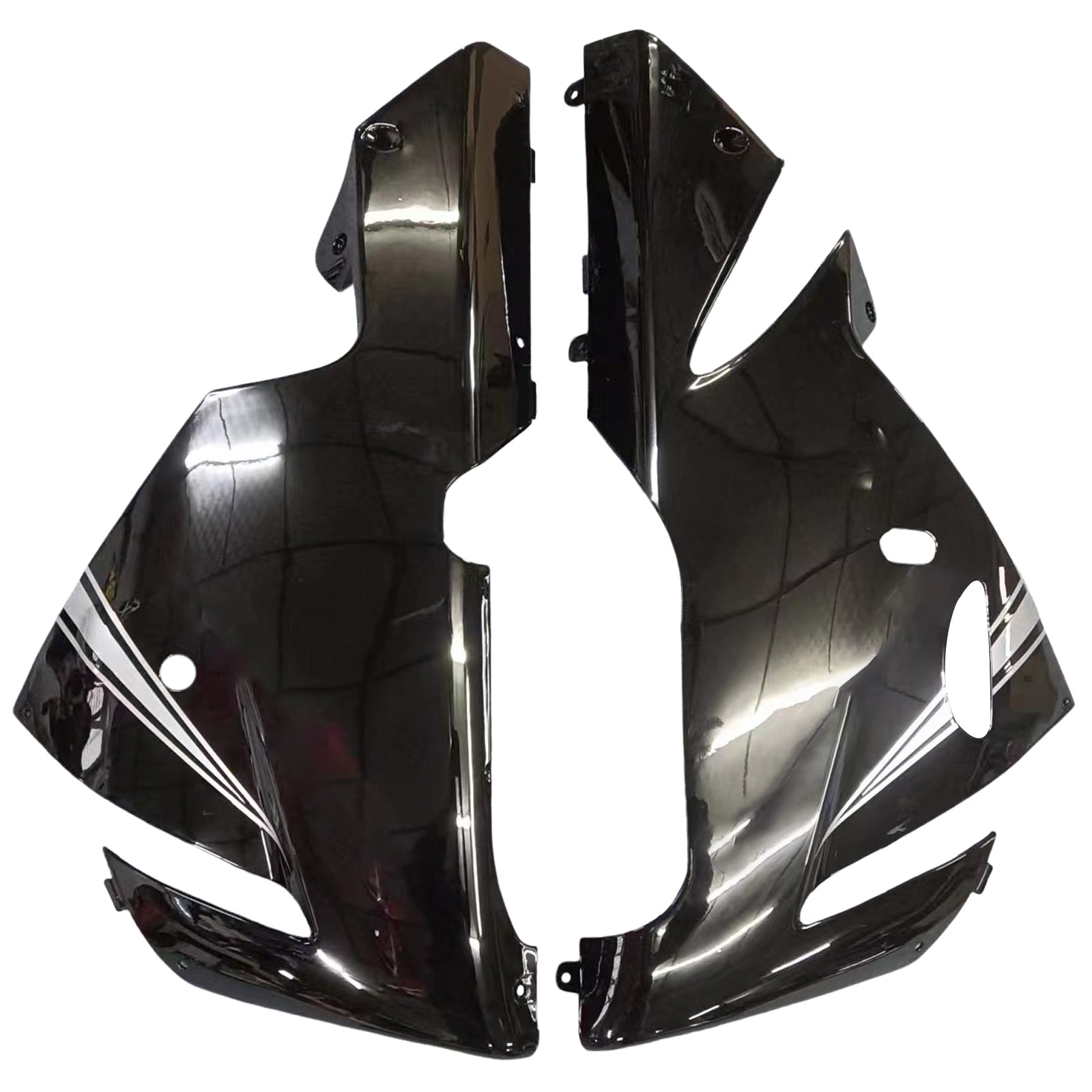 Amotopart Kawasaki 2004-2005 ZX10R Gloss Black Fairing Kit