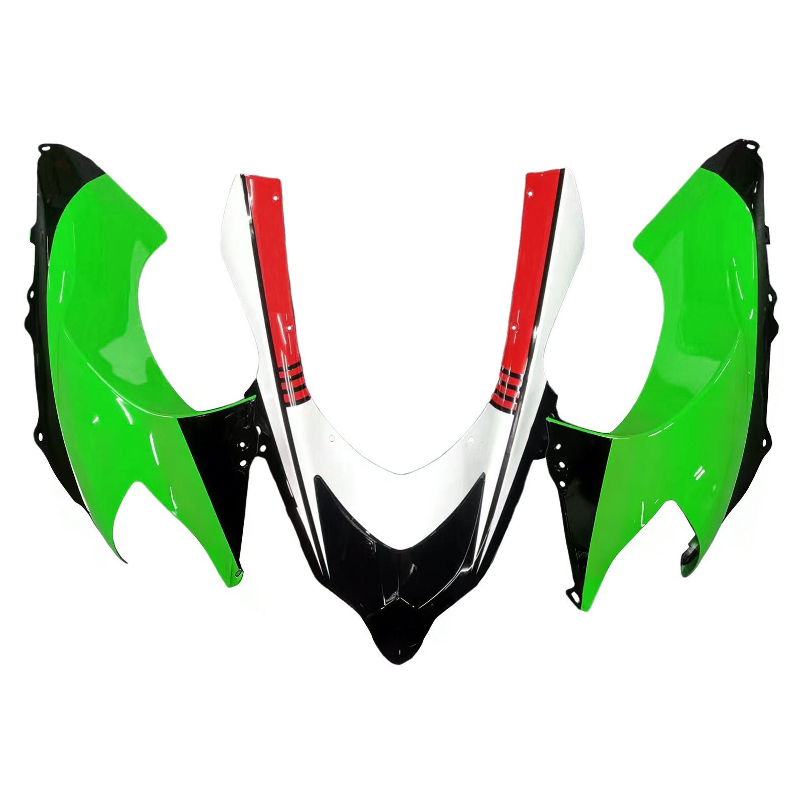 Amotopart 2004-2005 ZX10R Kawasaki Green&Red Fairing Kit