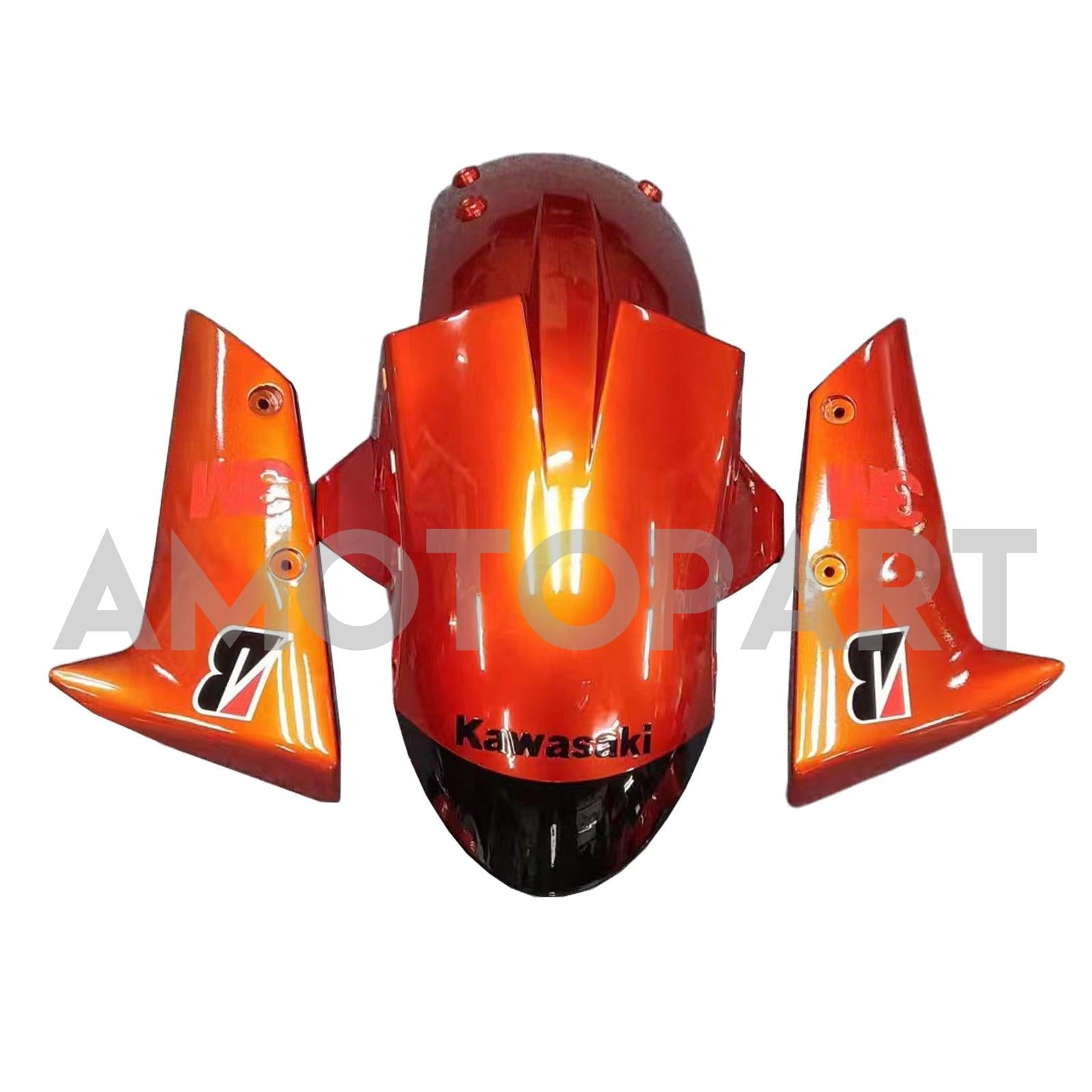 Amotopart 2004-2005 ZX10R Kawasaki Orange&Black Fairing Kit