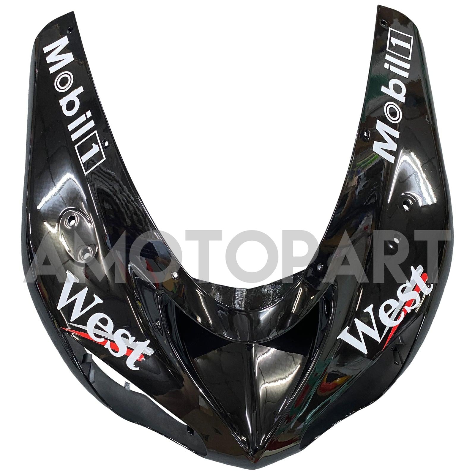 Amotopart Kawasaki ZX10R 2006-2007 Black&White logos Fairing Kit