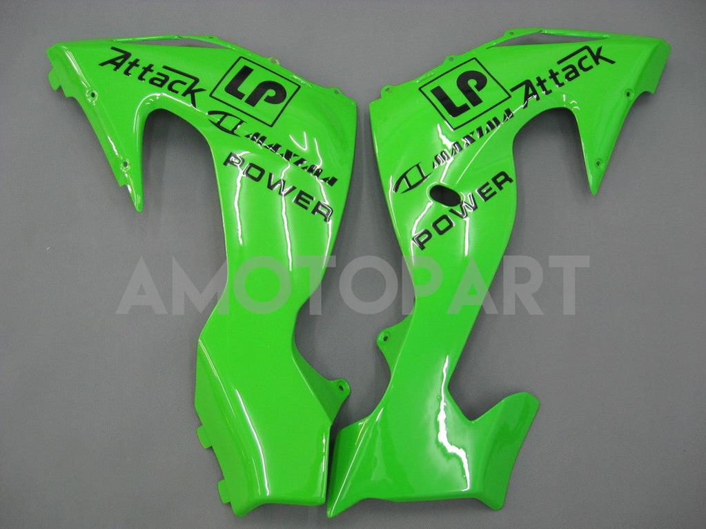 Amotopart 2006-2007 Kawasaki ZX10R Verkleidung Green Style3 Kit