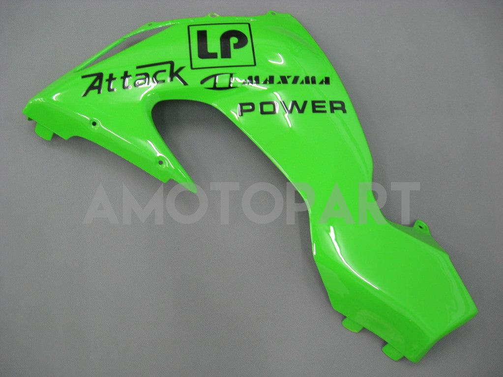 Amotopart 2006-2007 Kawasaki ZX10R Fairing Green Style3 Kit