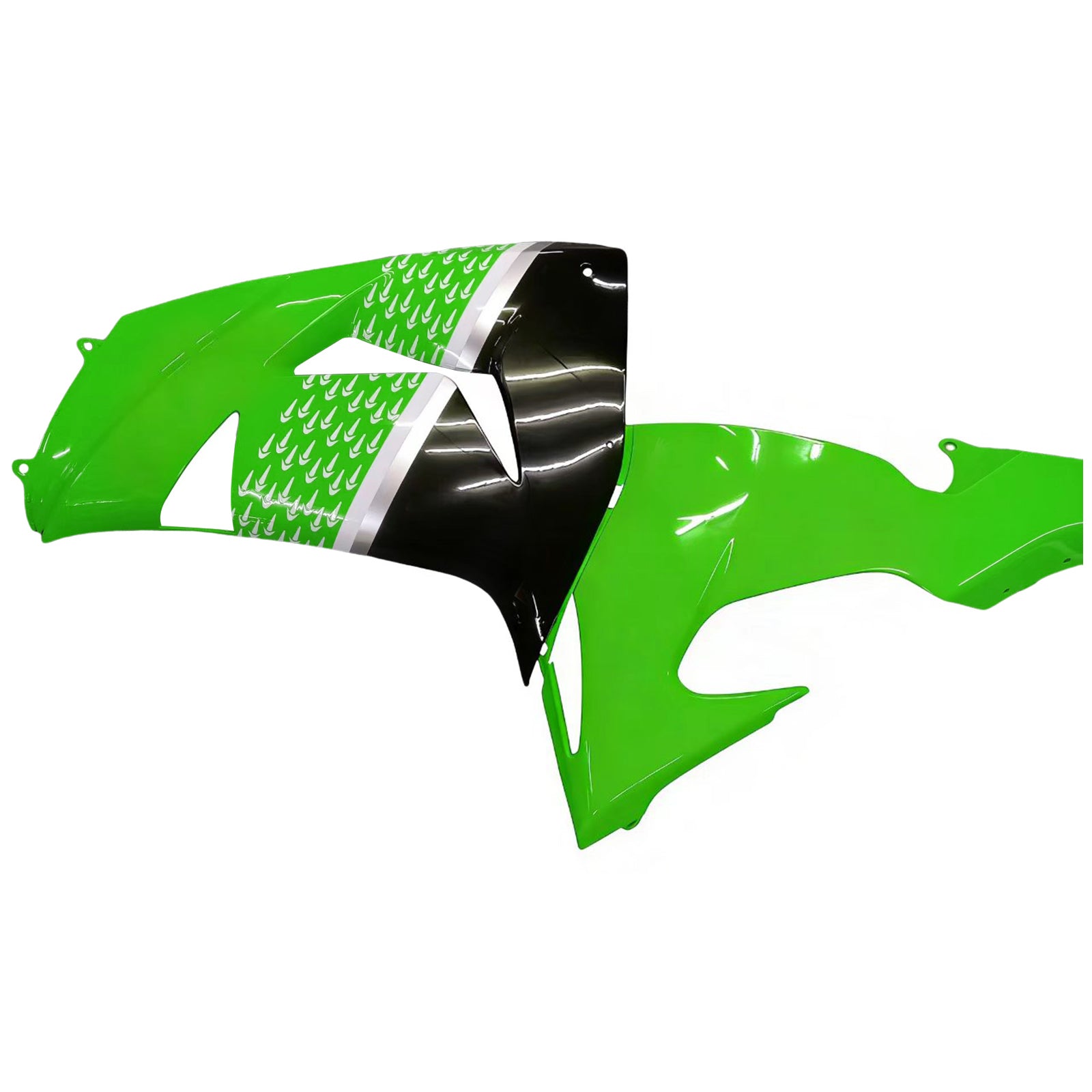 Amotopart 2006-2007 Kawasaki ZX10R Green&Black Fairing Kit