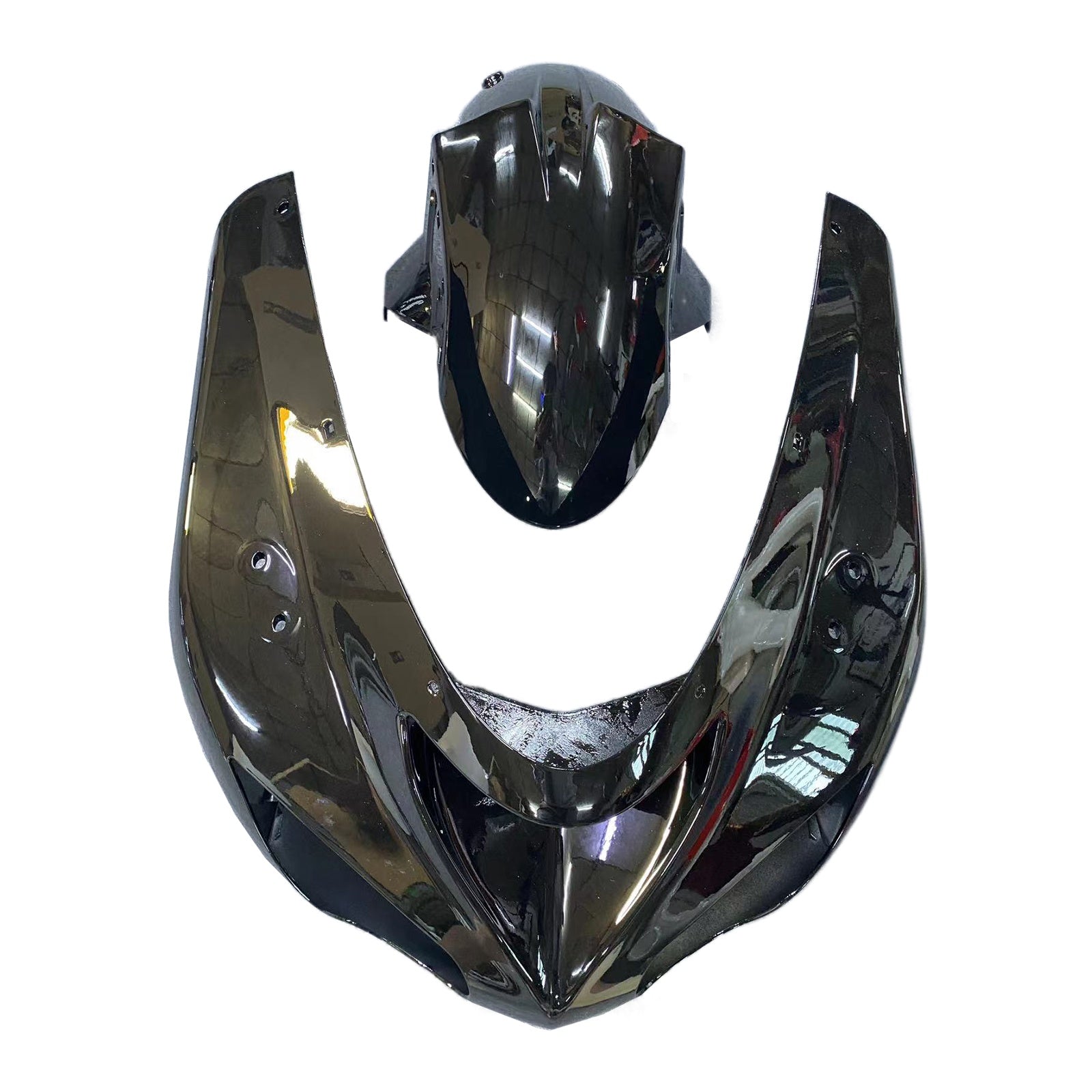 Amotopart 2006–2007 Kawasaki ZX10R Schwarz Orange Verkleidungsset