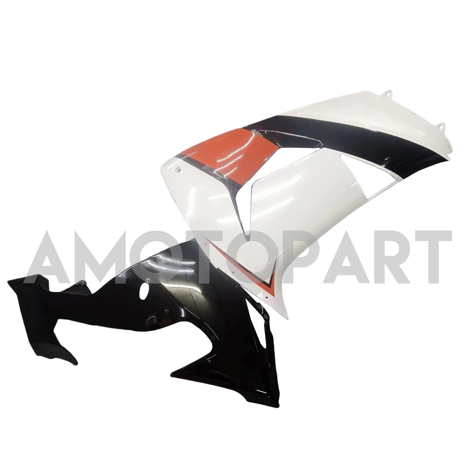 Amotopart Kawasaki ZX10R 2006-2007 White Orange Fairing Kit