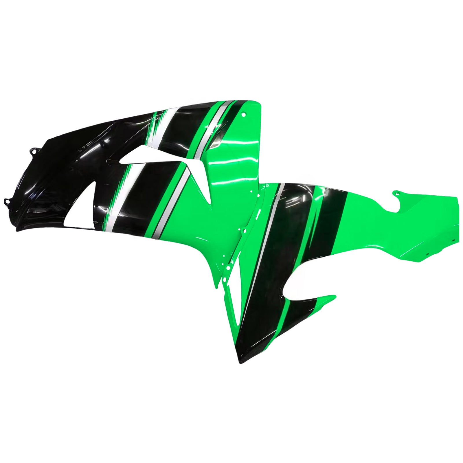 Amotopart Kawasaki ZX10R 2006-2007 Green Black Fairing Kit