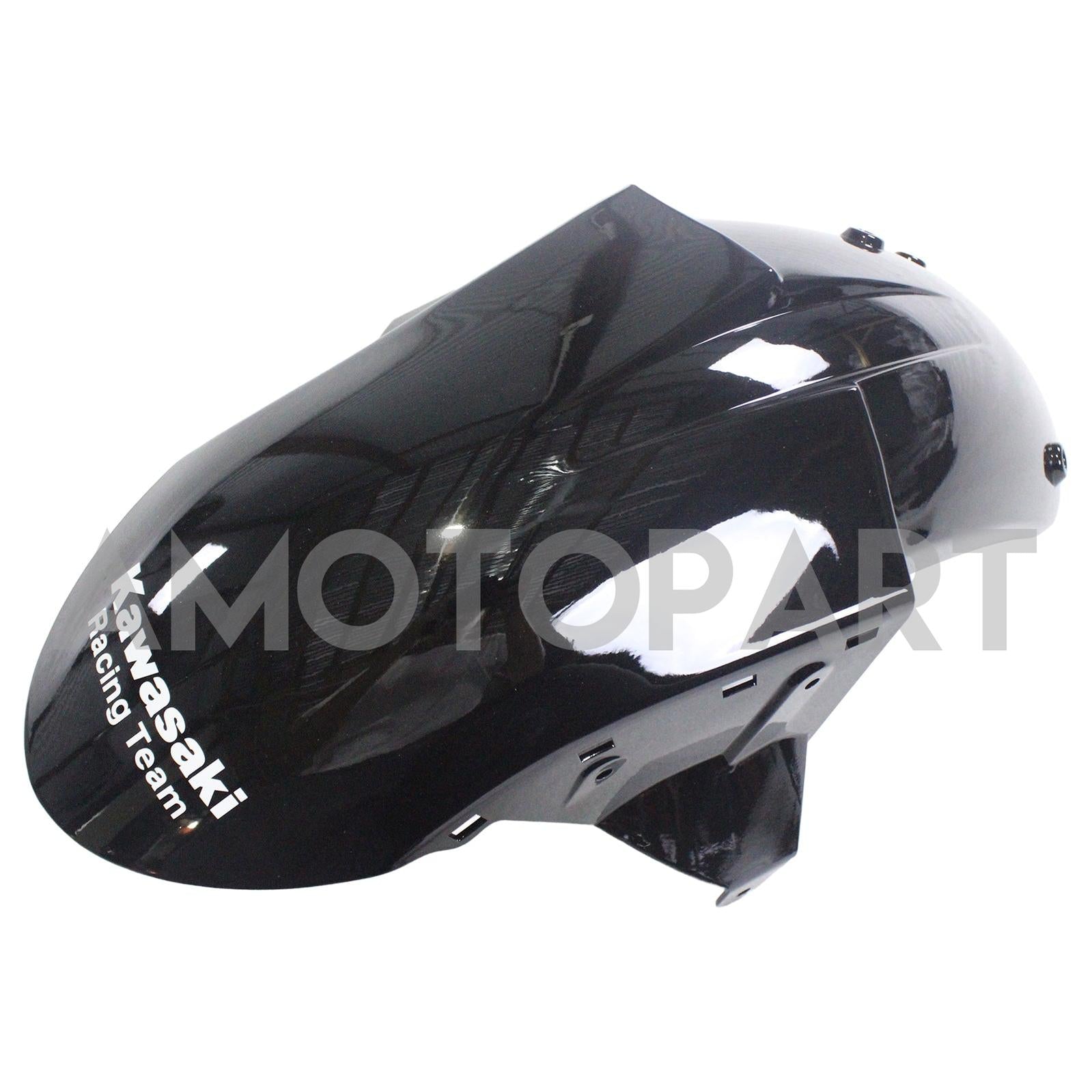 Amotopart Kawasaki ZX10R 2006-2007 Glossy Black with Ninja Logo Fairing Kit