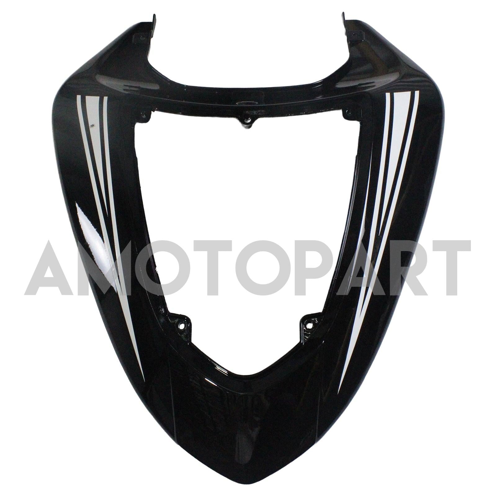 Amotopart Kawasaki ZX10R 2006-2007 Glossy Black with Ninja Logo Fairing Kit