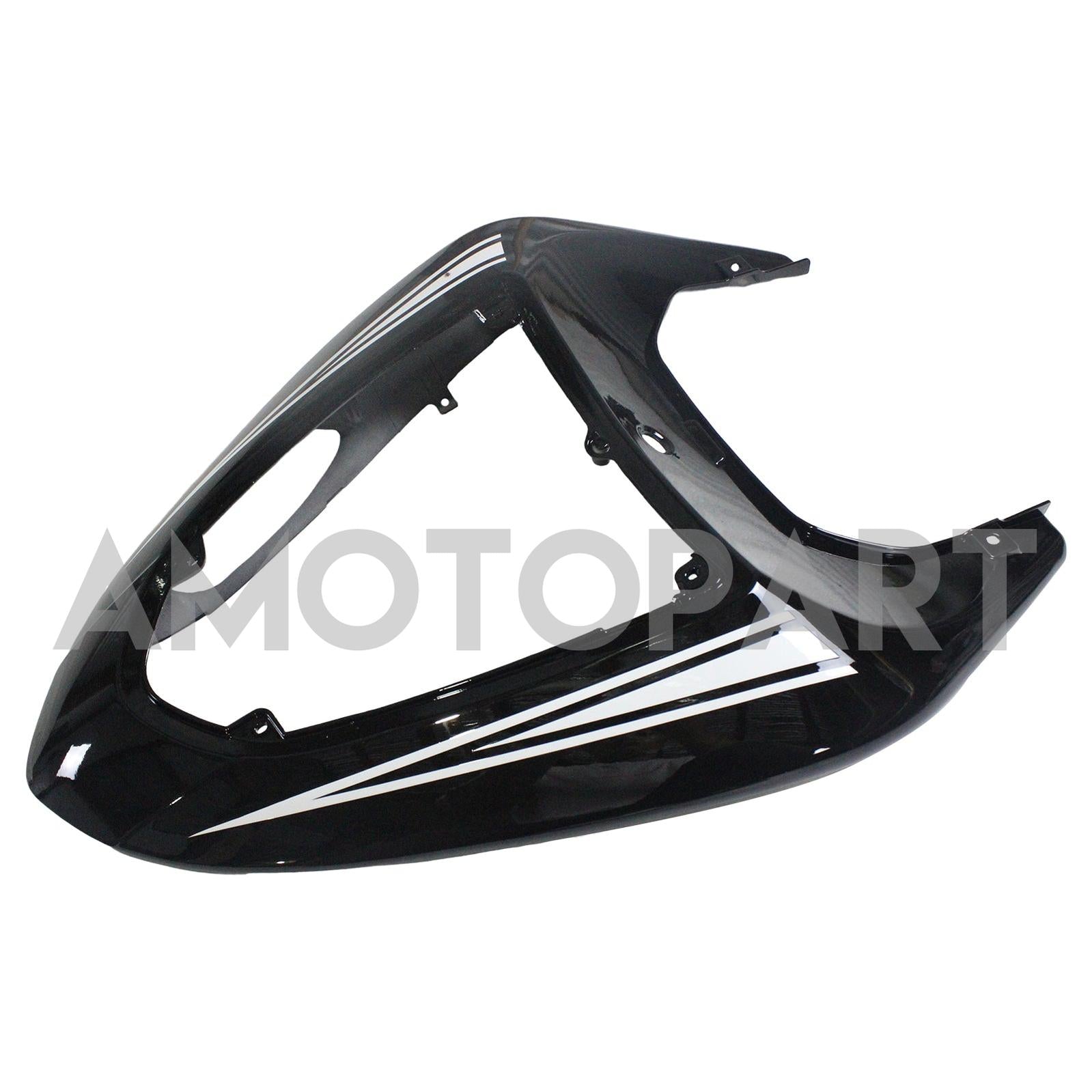 Amotopart Kawasaki ZX10R 2006-2007 Glossy Black with Ninja Logo Fairing Kit