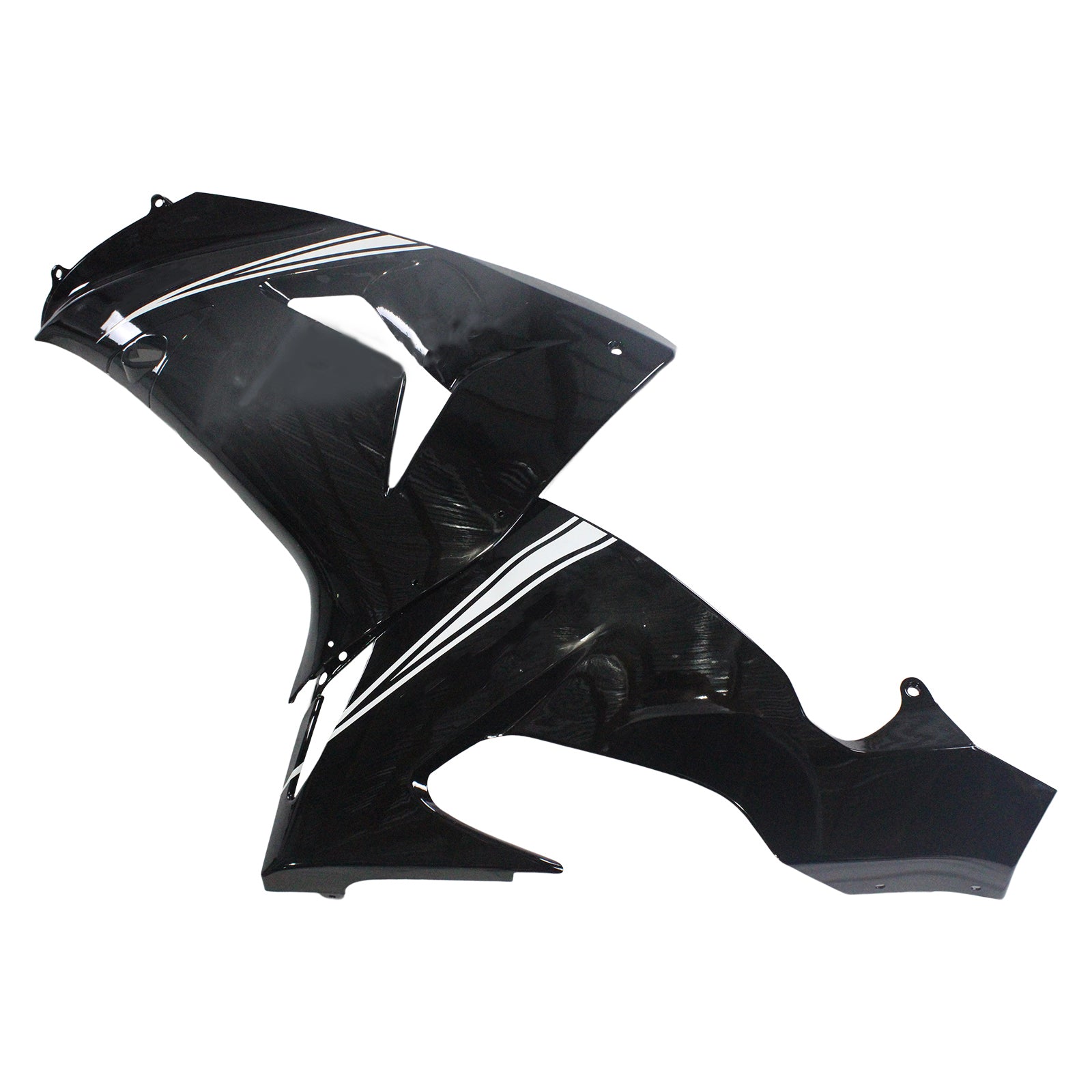 Amotopart Kawasaki ZX10R 2006-2007 Glossy Black Fairing Kit