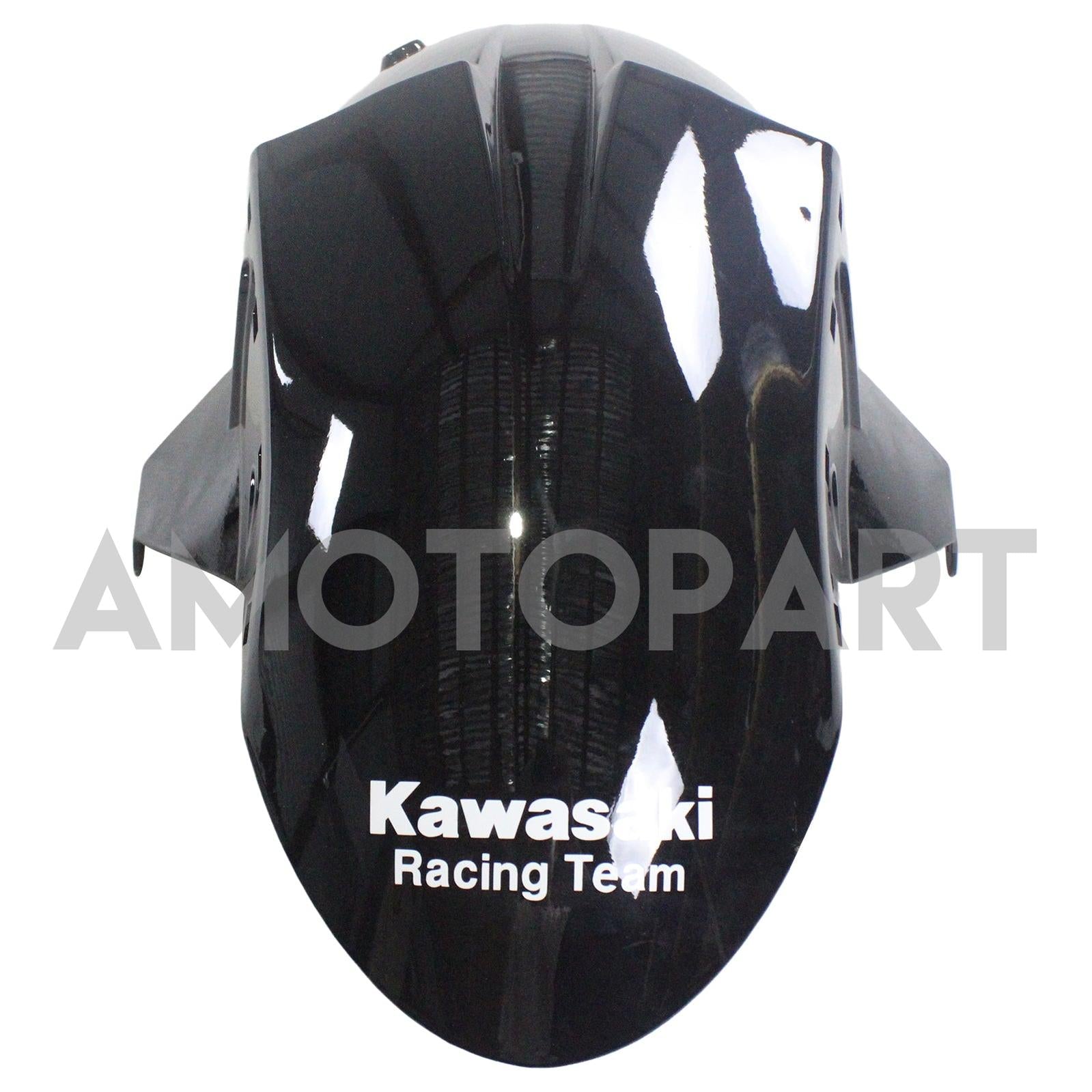 Amotopart Kawasaki ZX10R 2006-2007 Glossy Black with Ninja Logo Fairing Kit