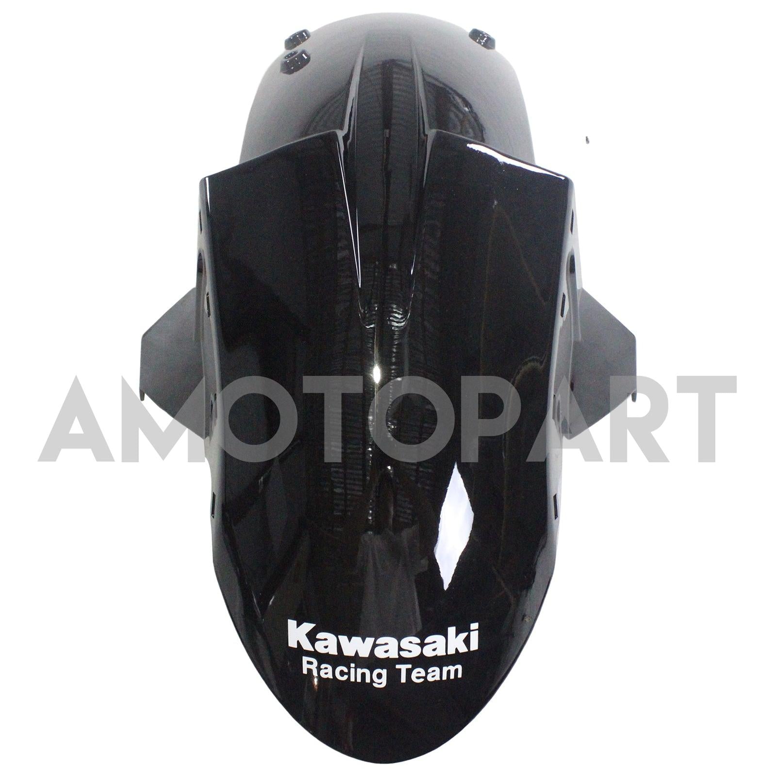 Amotopart Kawasaki ZX10R 2006-2007 Glossy Black with Ninja Logo Fairing Kit