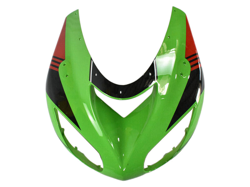 Amotopart 2006-2007 Kawasaki ZX10R Fairing Green Style1 Zestaw