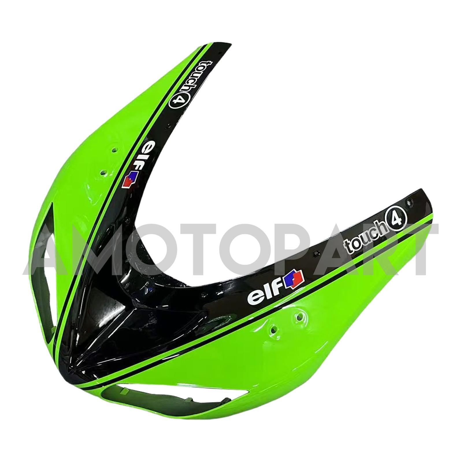 Amotopart 2006-2007 Kawasaki ZX10R Green&Black Style1 Fairing Kit