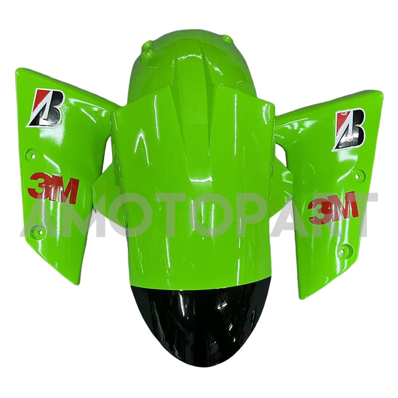 Amotopart 2006-2007 Kawasaki ZX10R Green&Black Style1 Fairing Kit