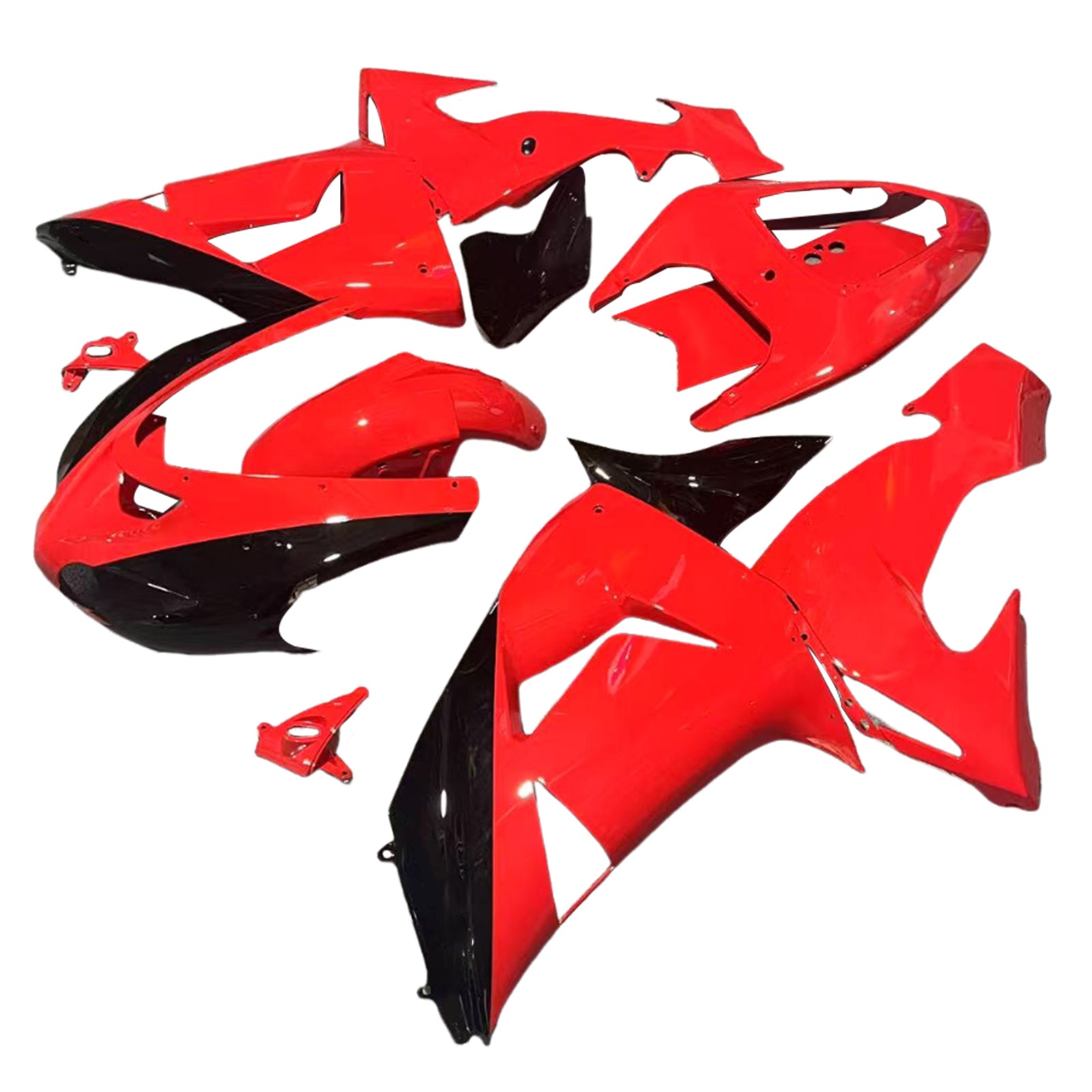 Amotopart 2006-2007 Kawasaki ZX10R Red Fairing Kit