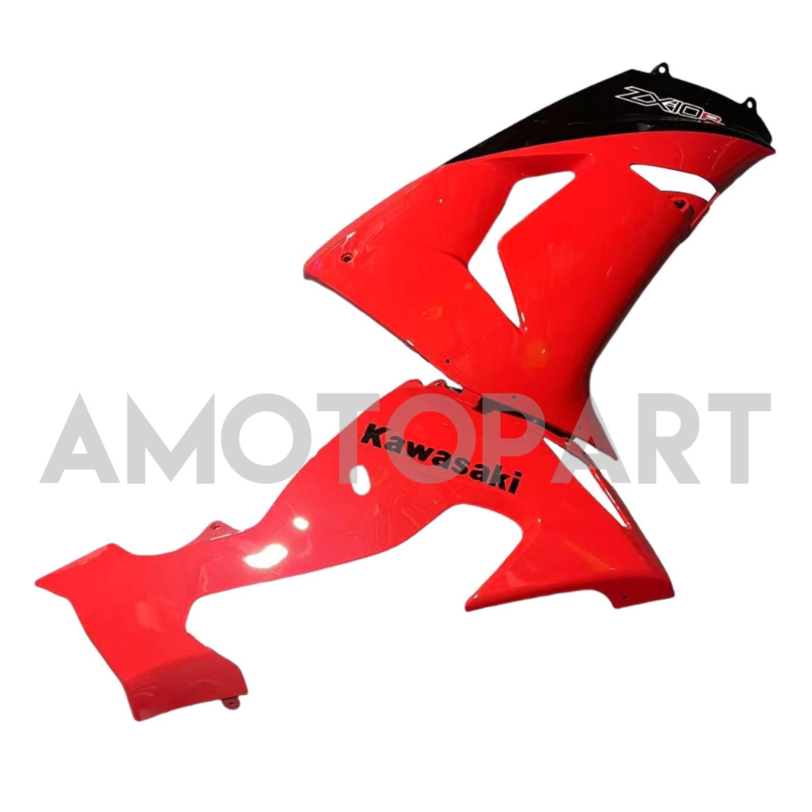 Amotopart 2006-2007 Kawasaki ZX10R Red Fairing Kit