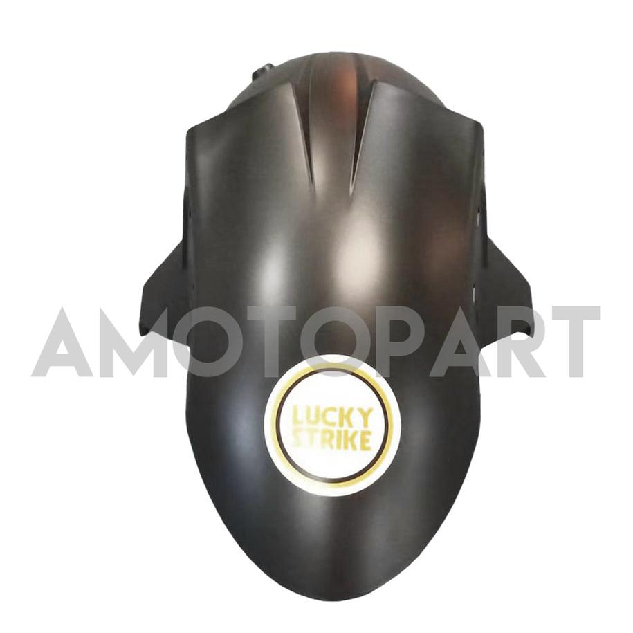 Amotopart 2006-2007 Kawasaki ZX10R Matte Black&White Lucky Strike Fairing Kit