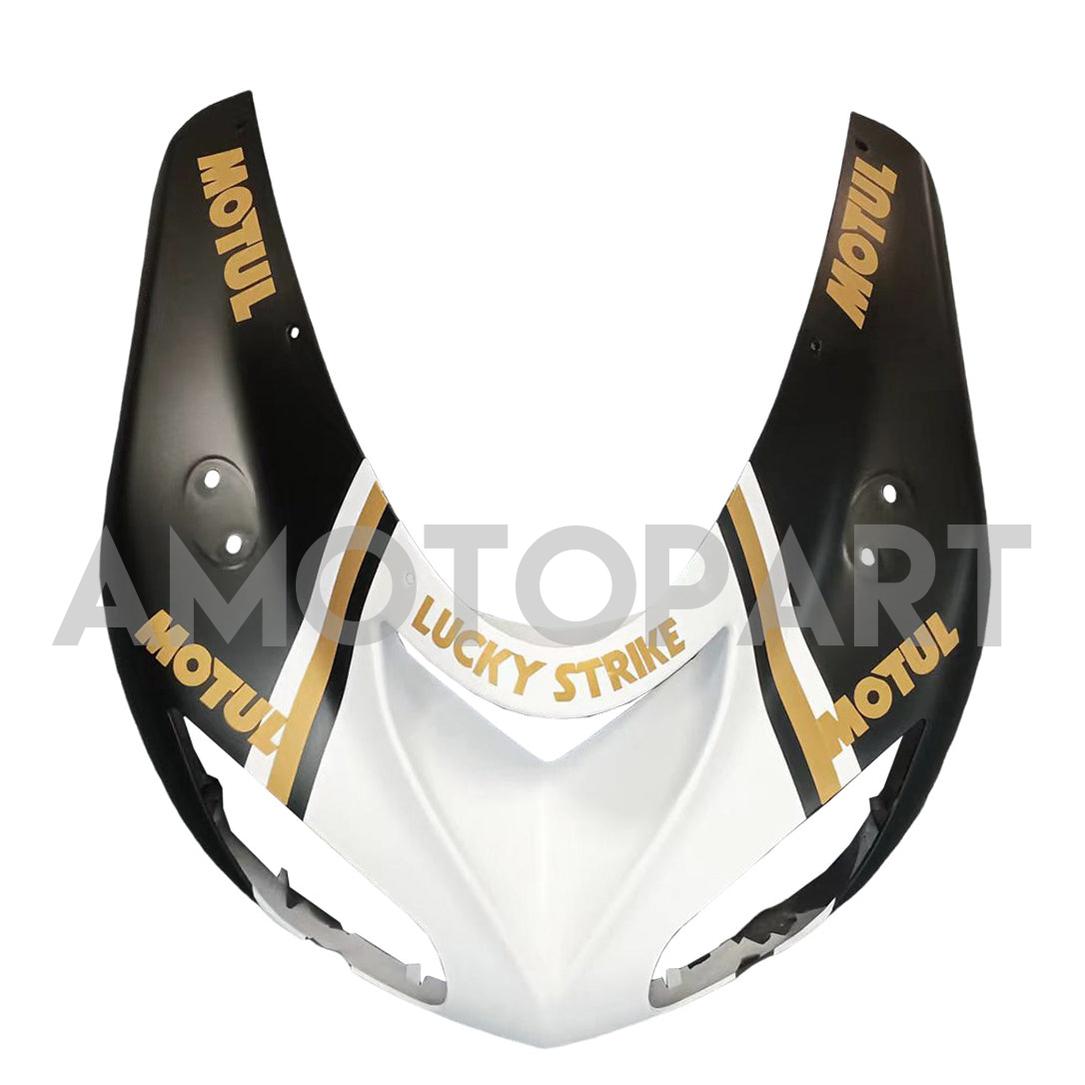 Amotopart 2006-2007 Kawasaki ZX10R Matte Black&White Lucky Strike Fairing Kit