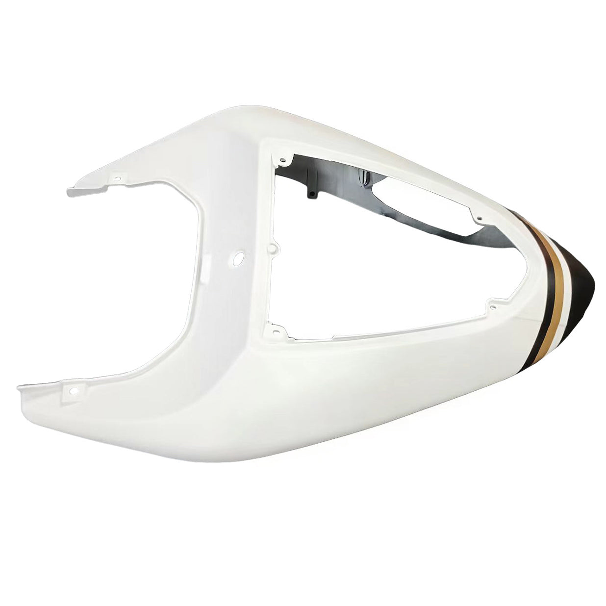 Amotopart 2006-2007 Kawasaki ZX10R Matte Black&White Lucky Strike Fairing Kit