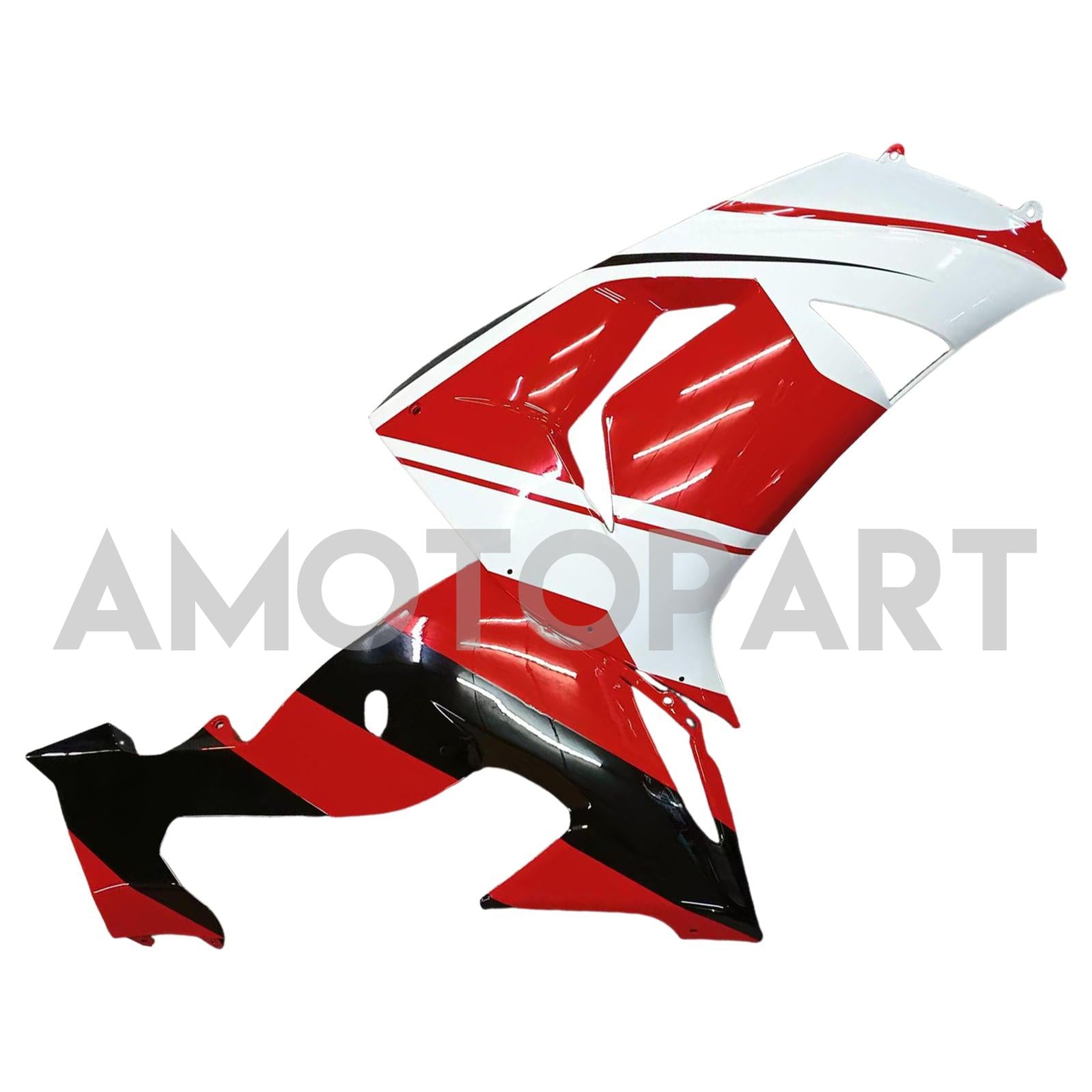 Amotopart 2006-2007 Kawasaki ZX10R Red White Fairing Kit