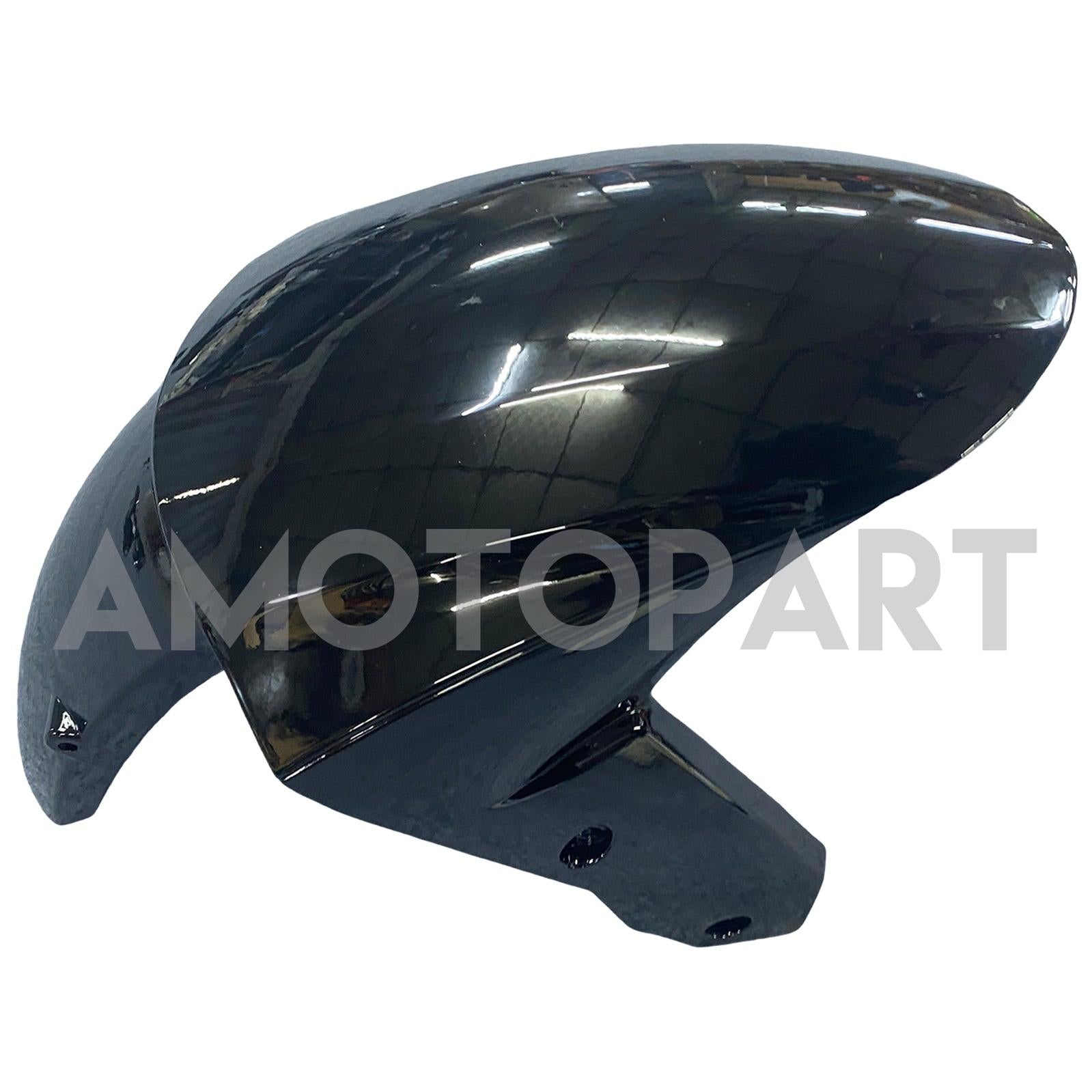 Amotopart Kawasaki ZX10R 2008-2010 Hochglänzende Schwarzverkleidung Kit