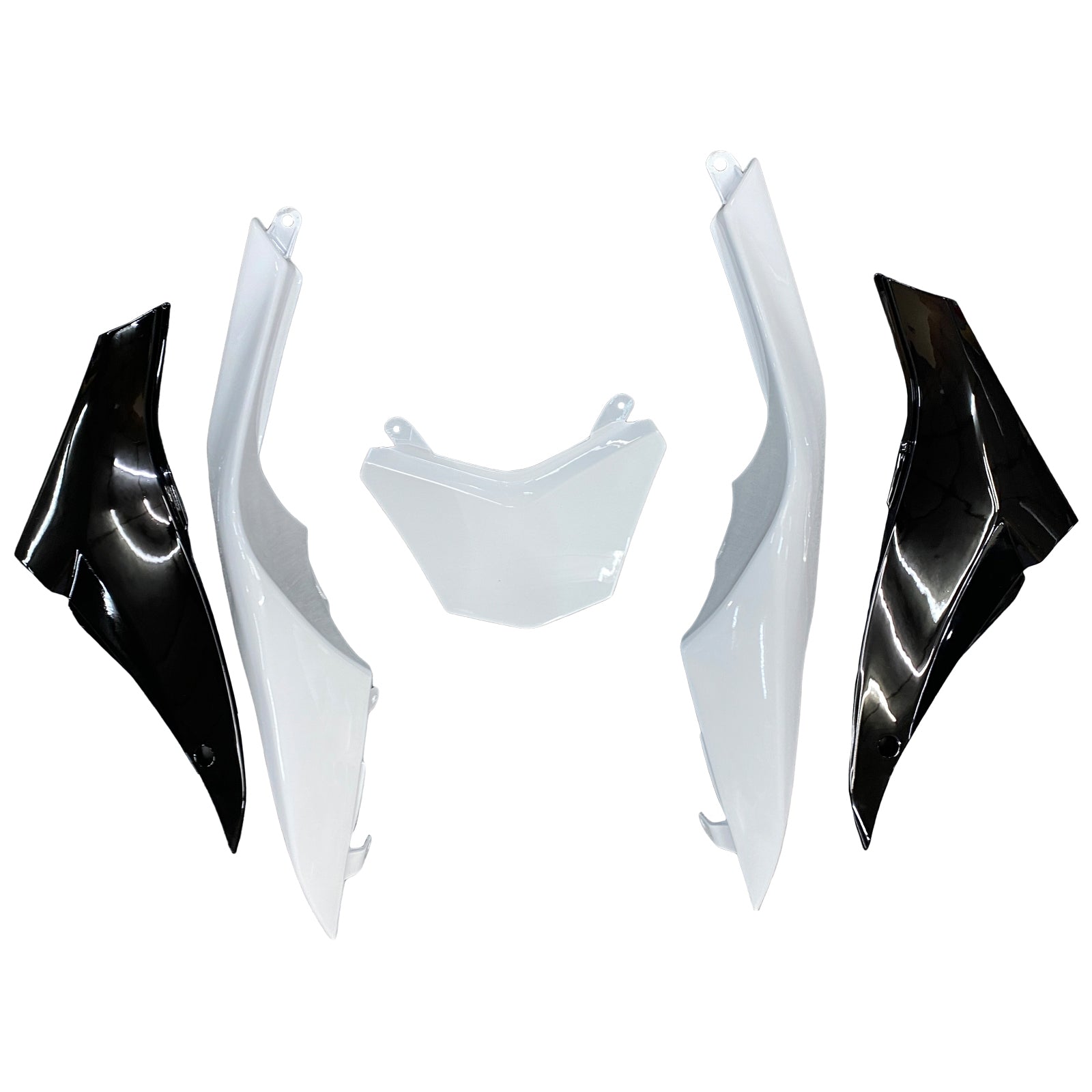 Amotopart Kawasaki ZX10R 2008-2010 White Black Fairing Kit