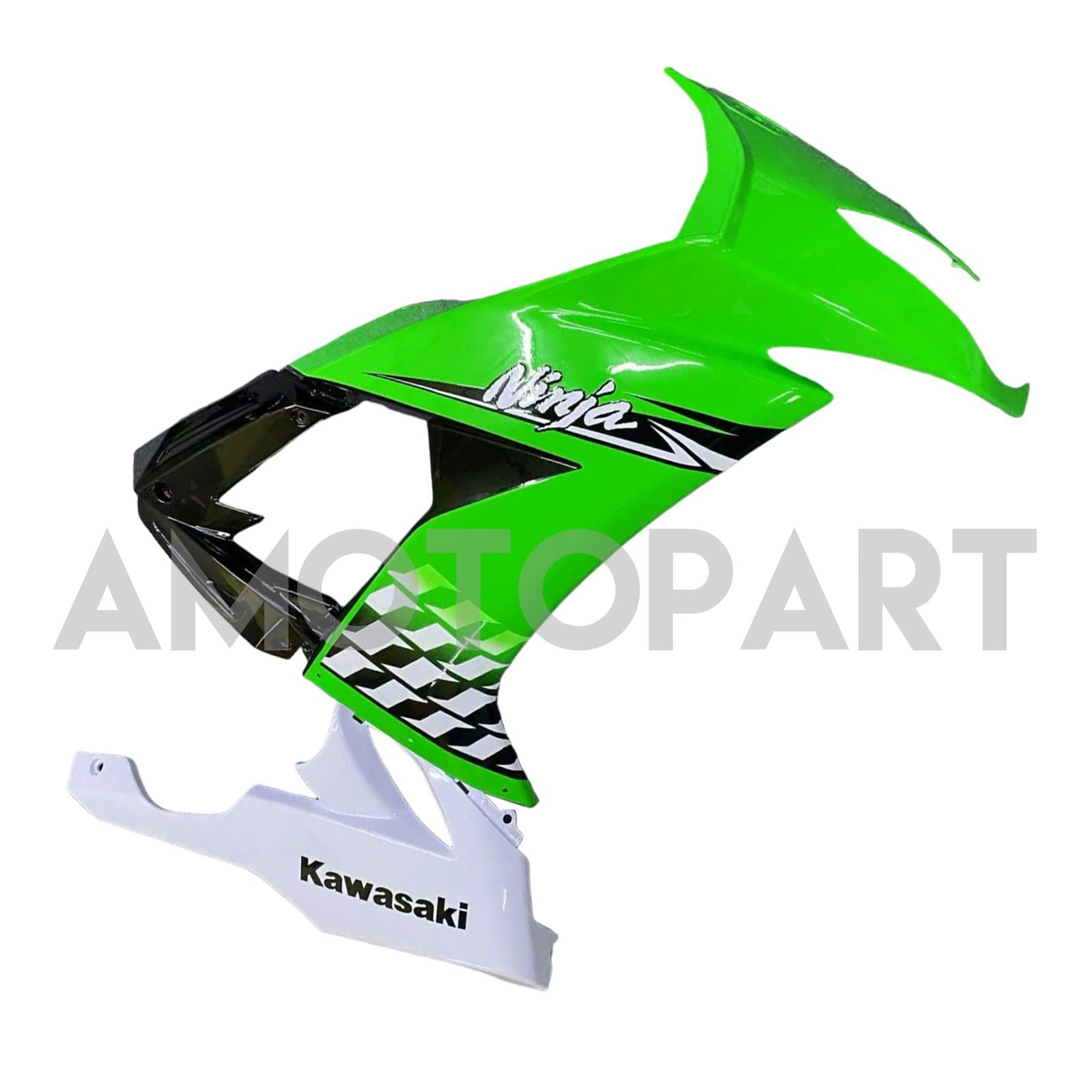 Amotopart Kawasaki ZX10R 2008-2010 Green White Accesing Kit