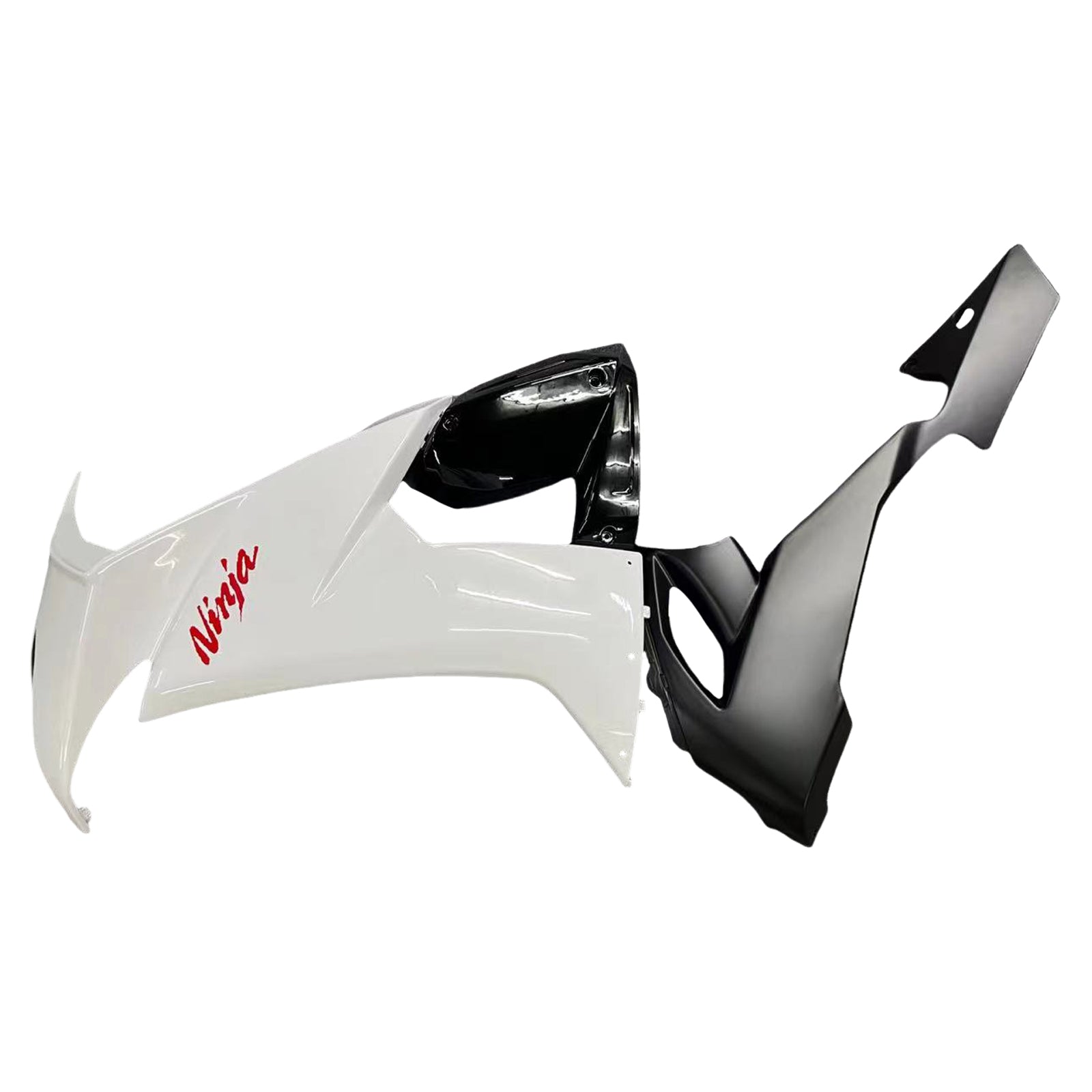 Amotopart Kawasaki ZX10R 2008–2010 weißes Verkleidungsset