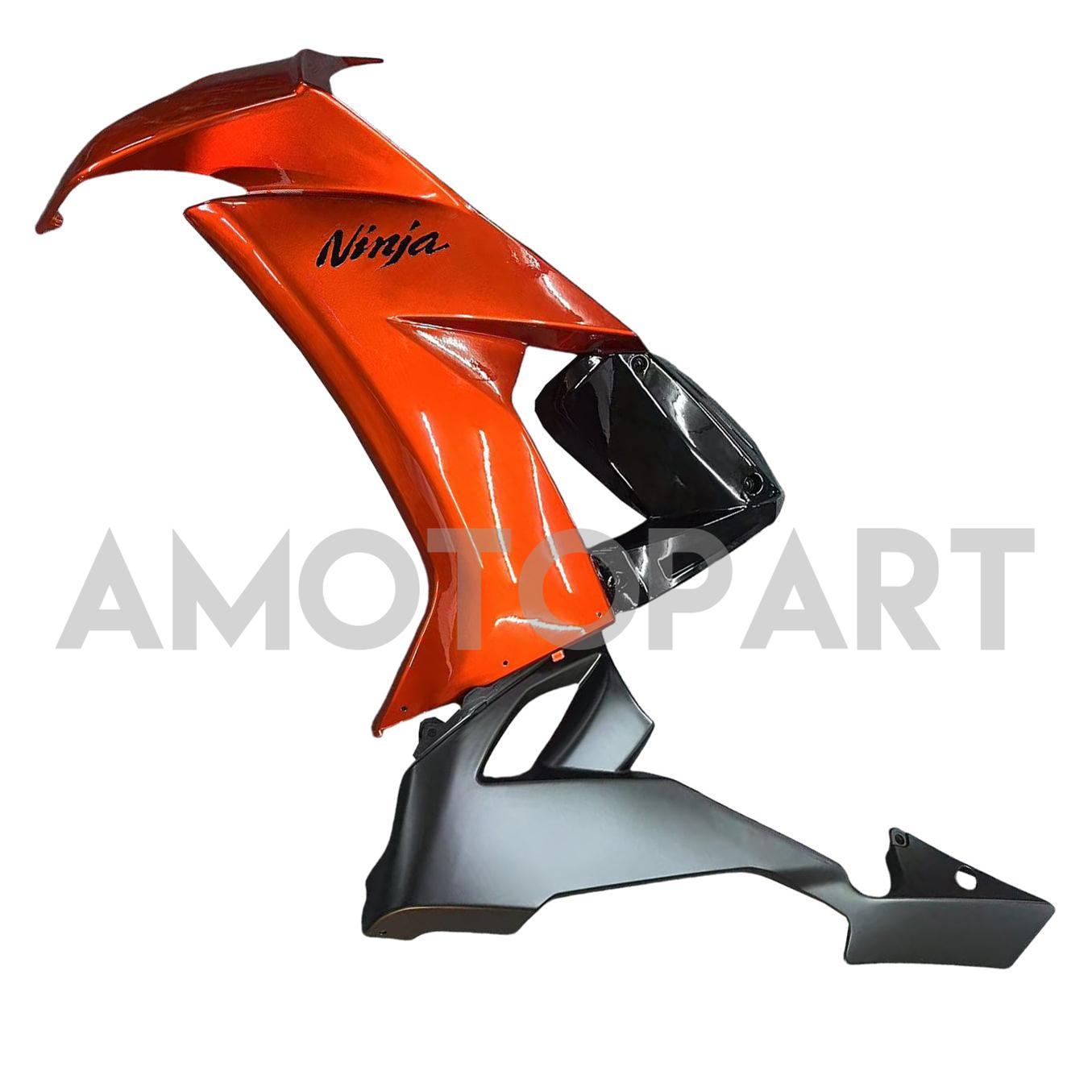 Amotopart Kawasaki ZX10R 2008-2010 Glossy Orange Black Fairing Kit