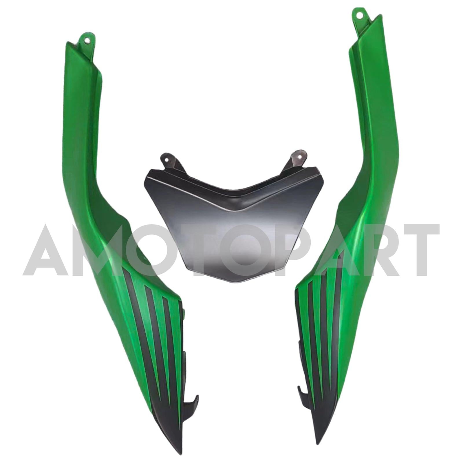 Amotopart 2008-2010 Kawasaki ZX10R Green & Black Style2 Zestaw owiewki