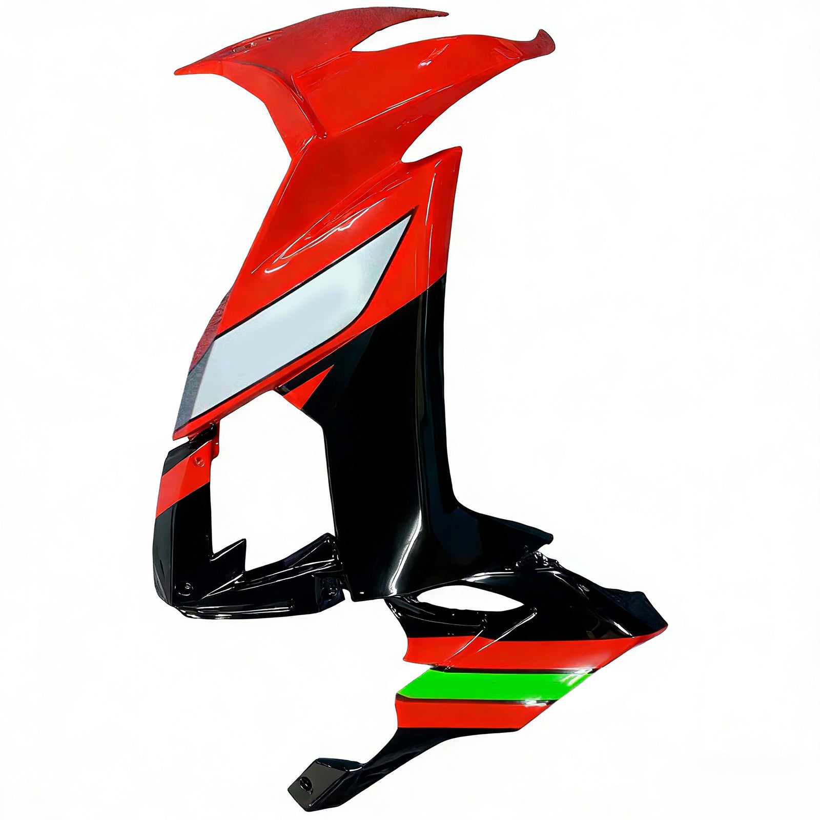 Amotopart Kawasaki ZX10R Rouge 2008-2010&Kit de carénage noir Style3