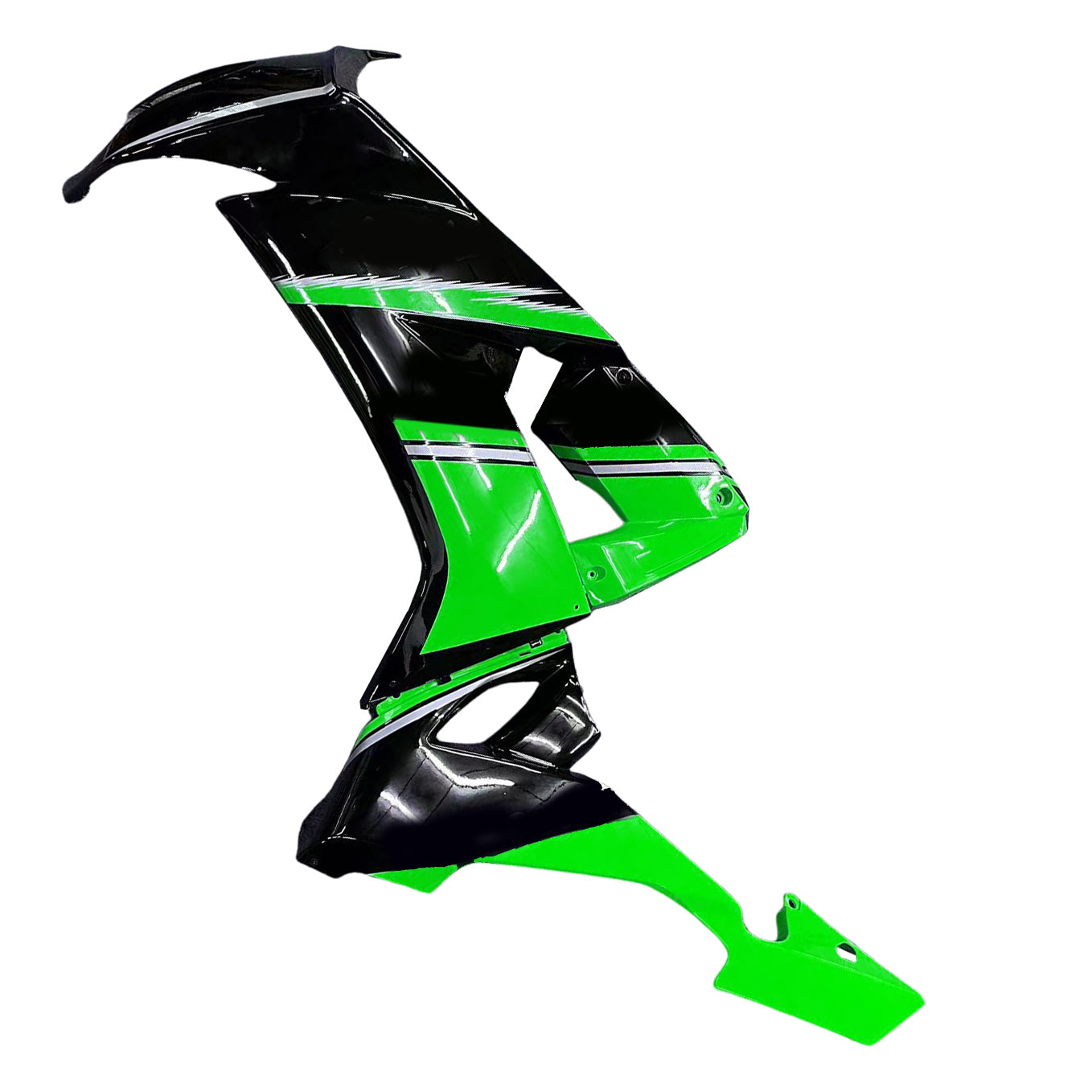 Amotopart 2008-2010 Kawasaki ZX10R Green&Black Style4 Fairing Kit