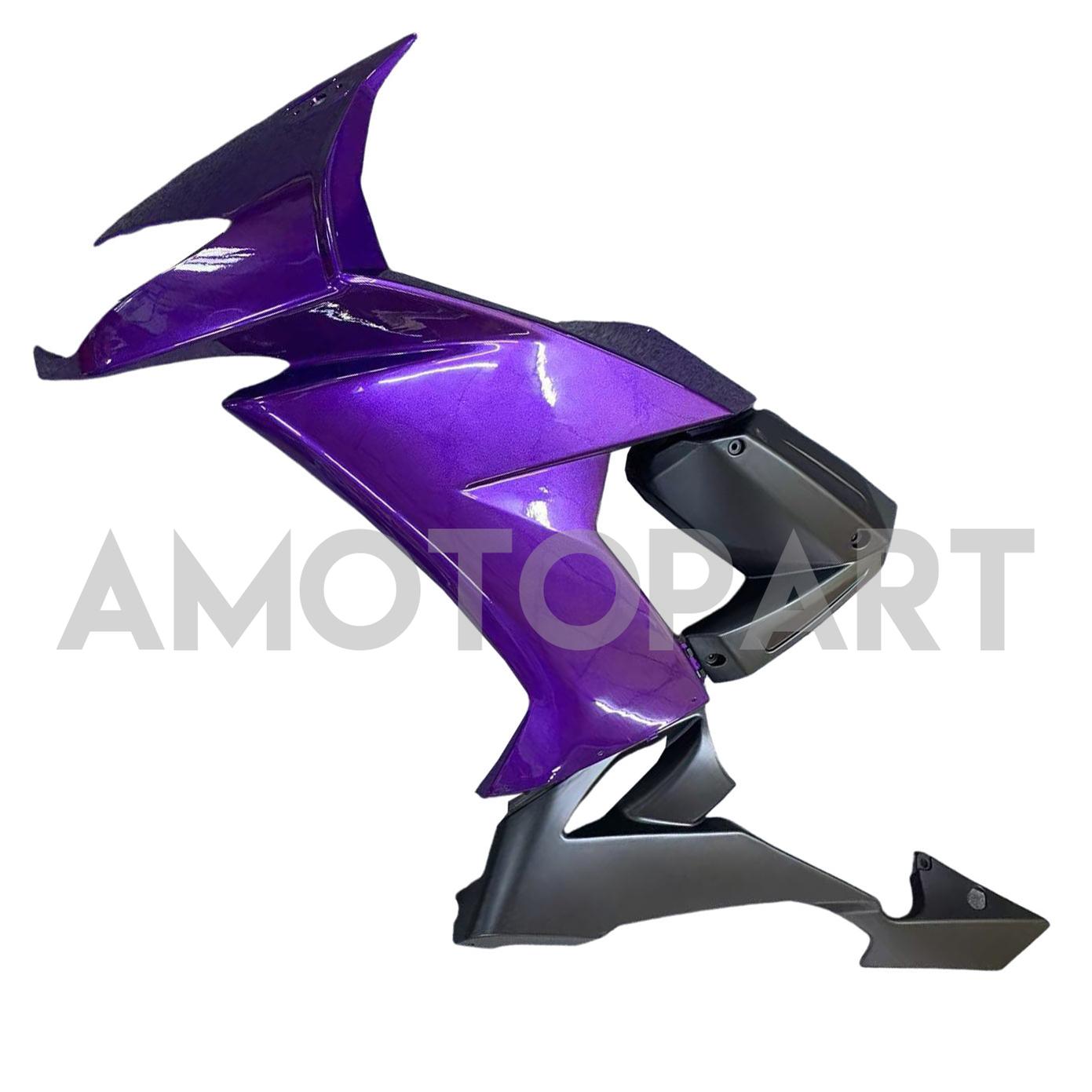 Amotopart 2008-2010 Kawasaki ZX10R Purple&Black Fairing Kit
