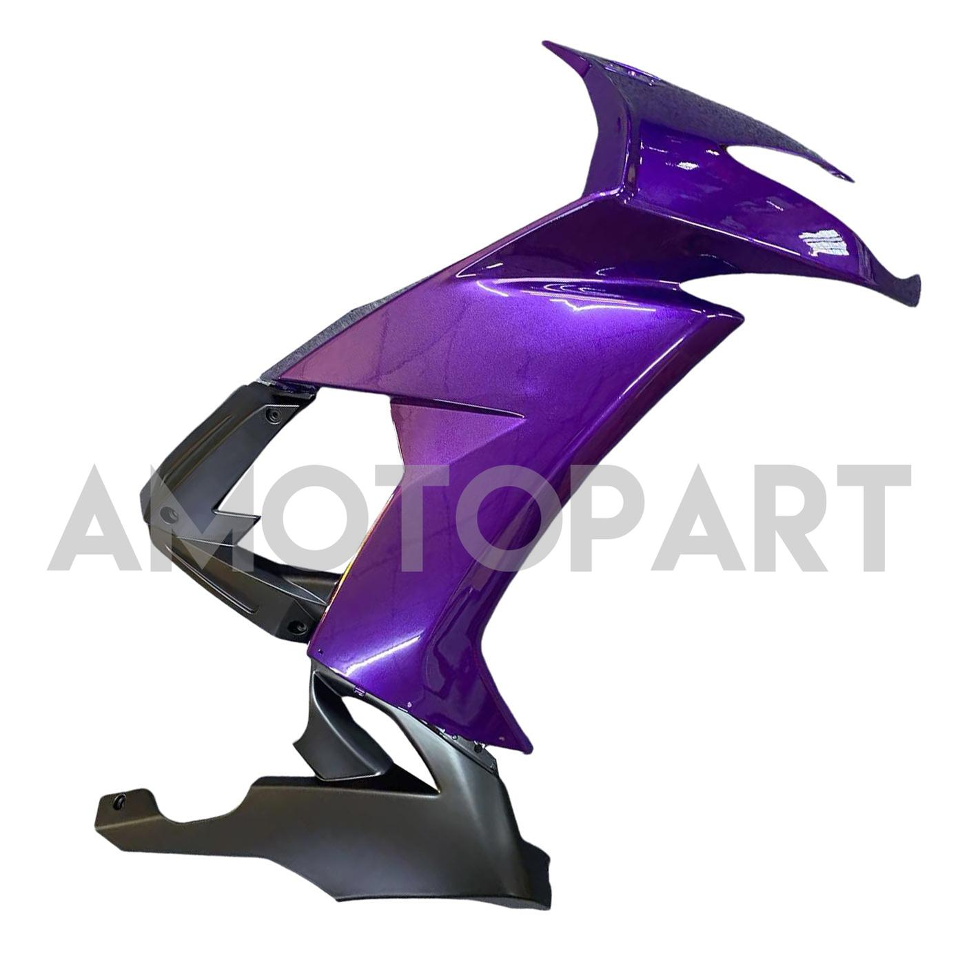 Amotopart 2008-2010 Kawasaki ZX10R Purple&Black Fairing Kit