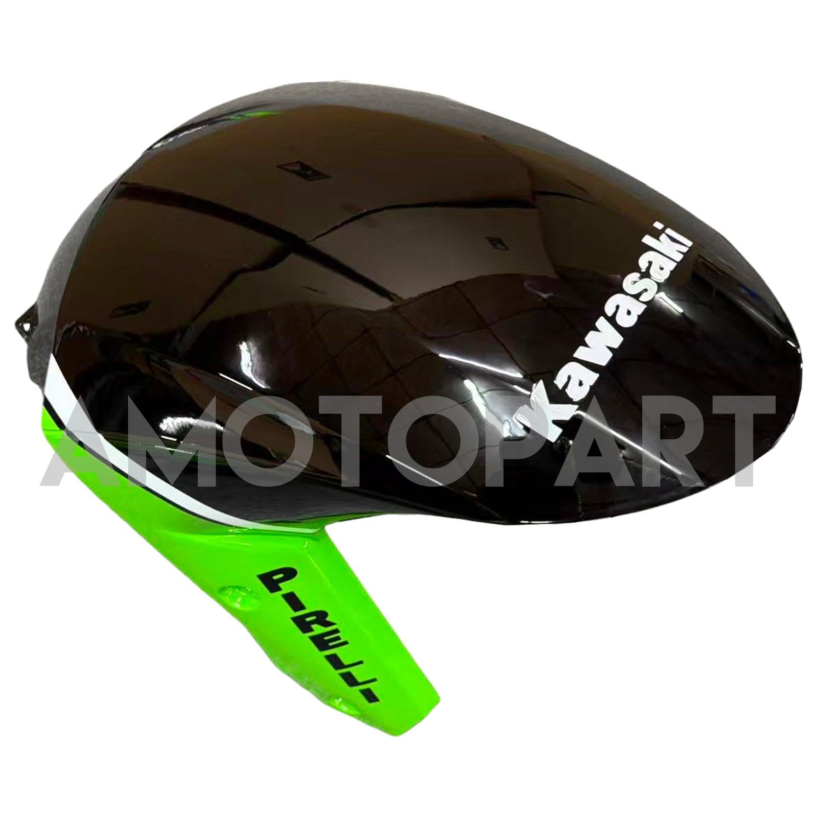 Amotopart 2008-2010 Kawasaki ZX10R Green&Red Style3 Fairing Kit