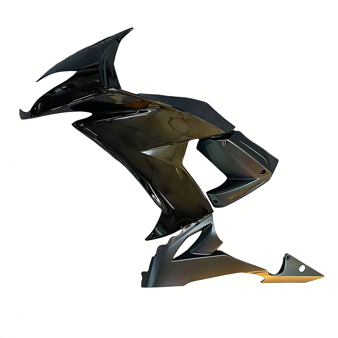 Amotopart 2008-2010 Kawasaki ZX10R Black Fairing Kit