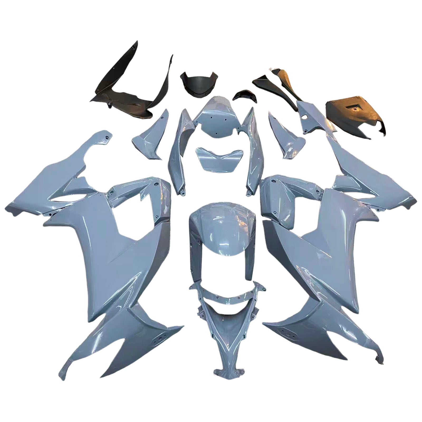 Amotopart 2008-2010 Kawasaki ZX10R Gray Fairing Kit