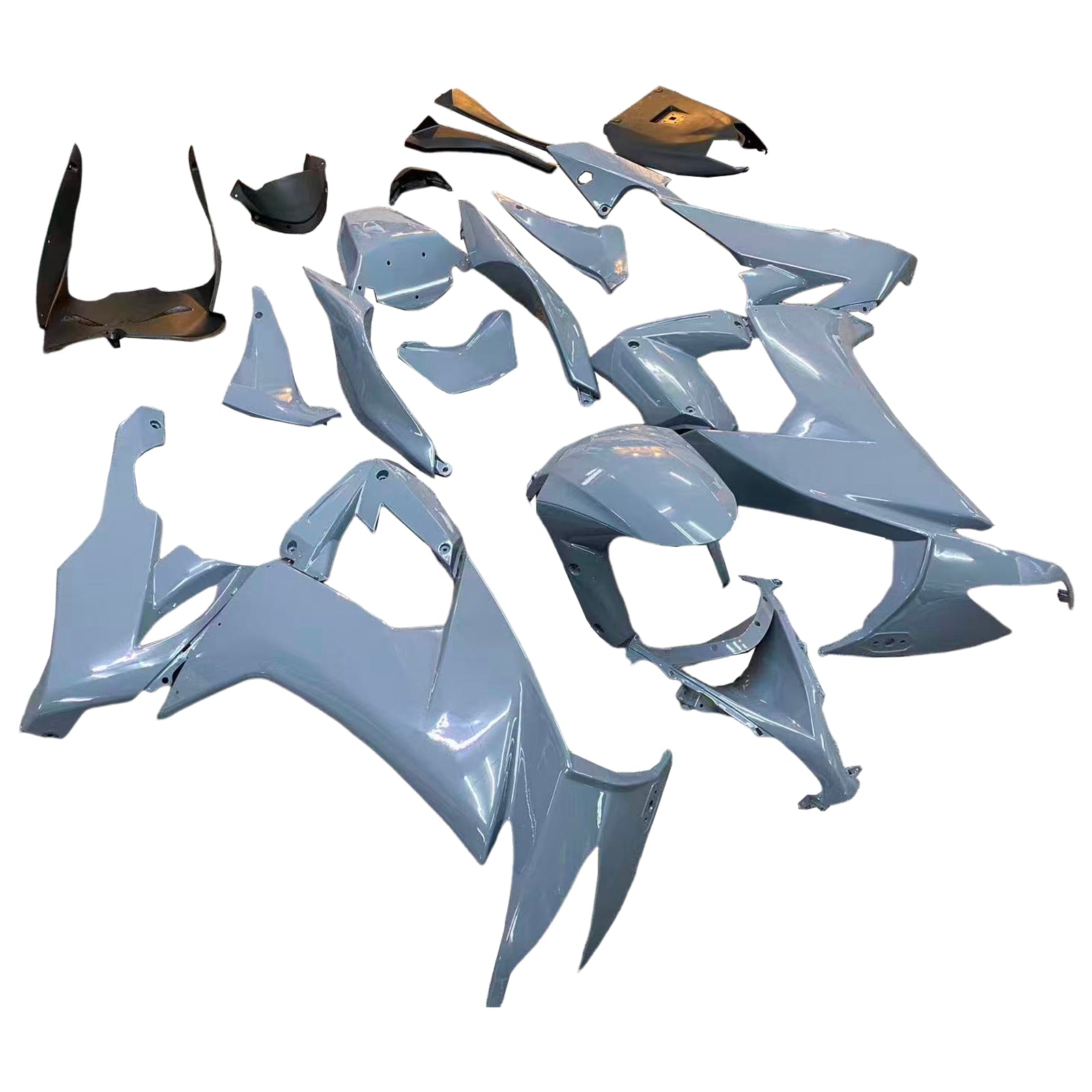 Amotopart 2008-2010 Kawasaki ZX10R Gray Fairing Kit