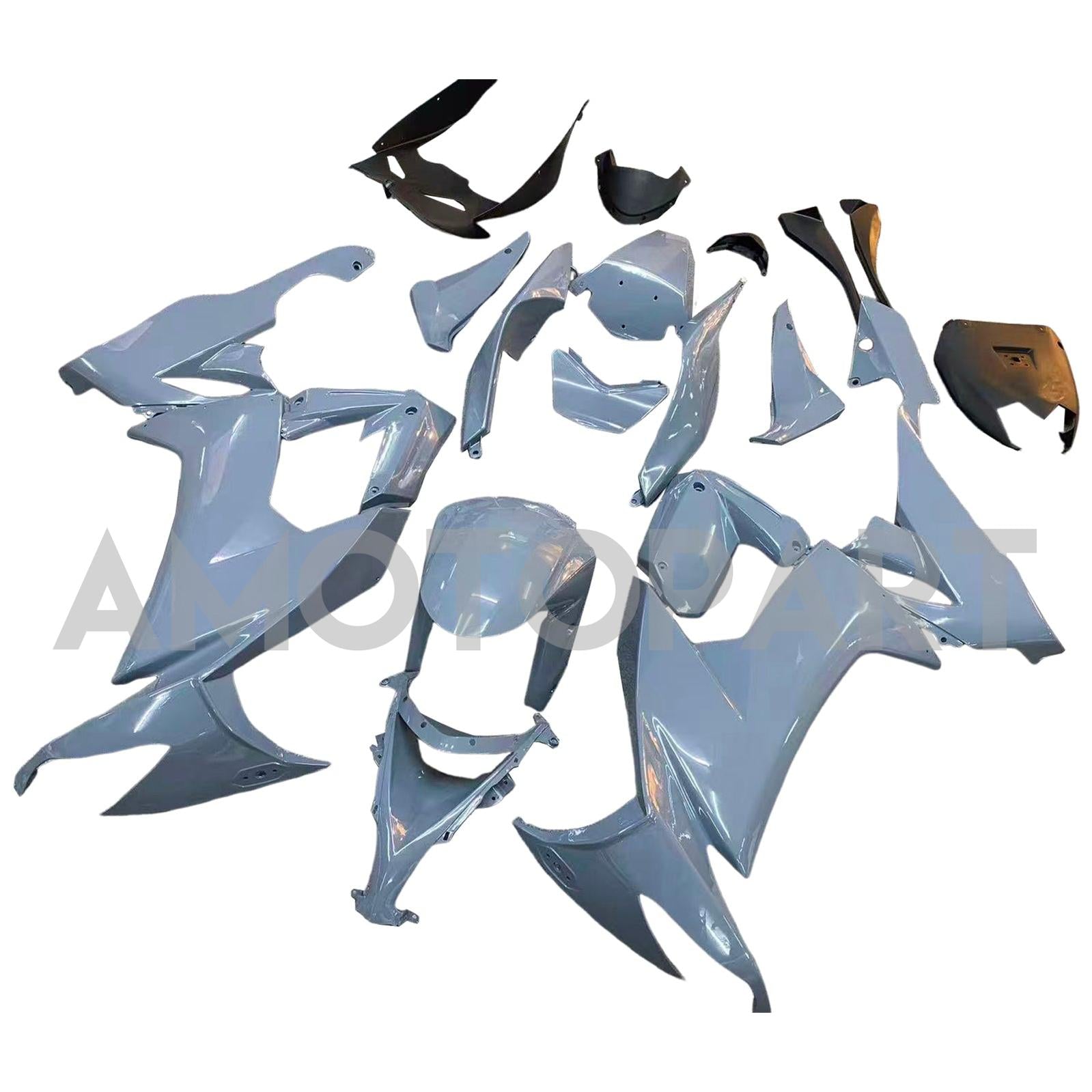 Amotopart 2008-2010 Kawasaki ZX10R Gray Fairing Kit