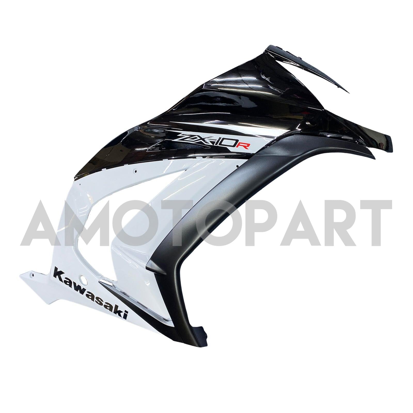 Kit carena Amotopart 2011-2015 Kawasaki ZX10R bianco e nero