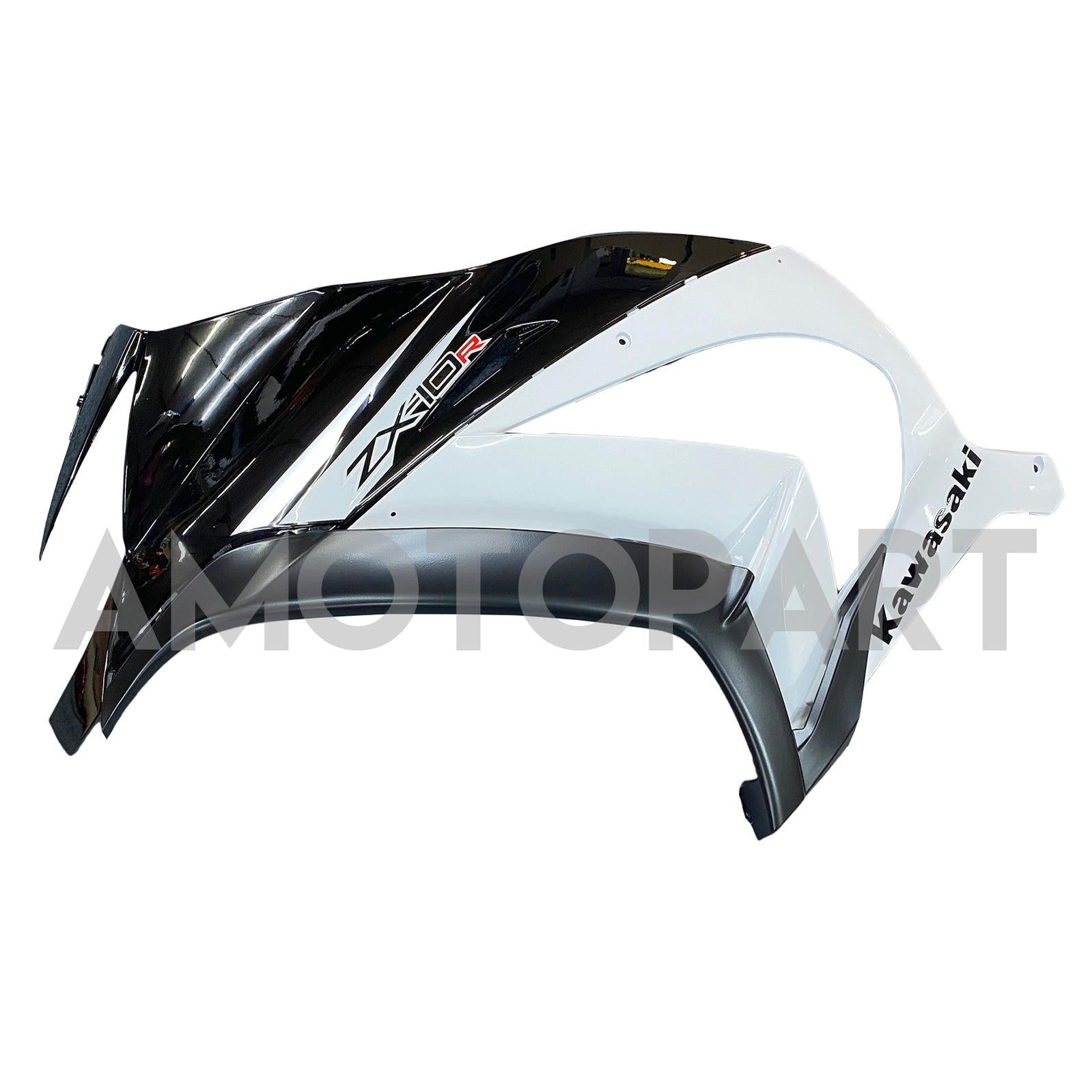 Kit carena Amotopart 2011-2015 Kawasaki ZX10R bianco e nero